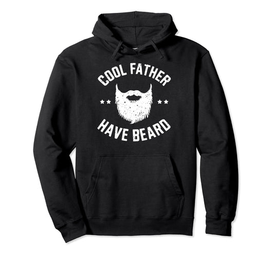 Bearded Dad Funny Beard Lover Fathers Hoodie - Custom Art Print Men Women - T-Shirt, Sweatshirt, Hoodie