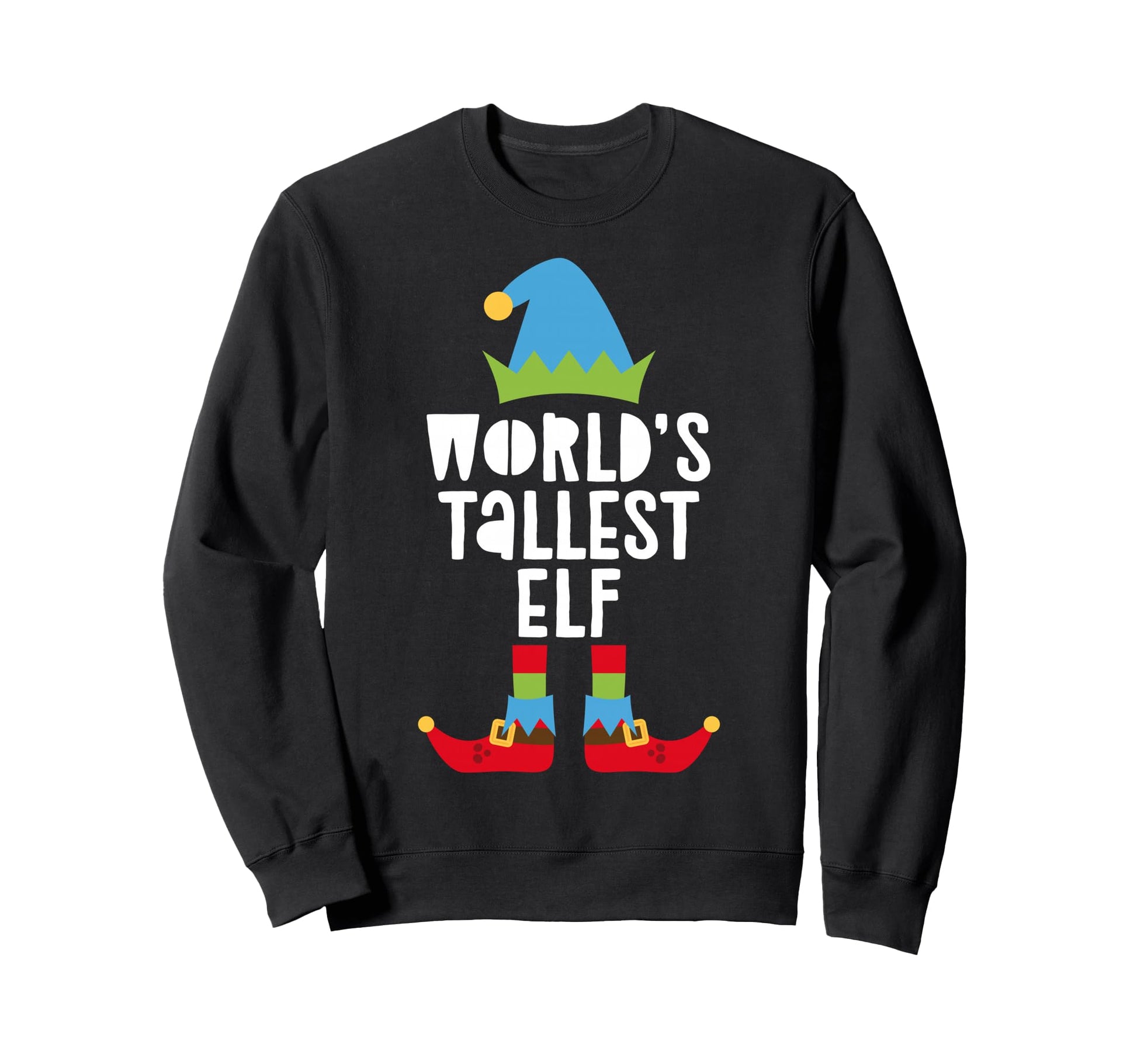 Worlds Tallest Elf Matching Elf Sweatshirt - Aesthetic Graphic for Adults - T-Shirt, Sweatshirt, Hoodie