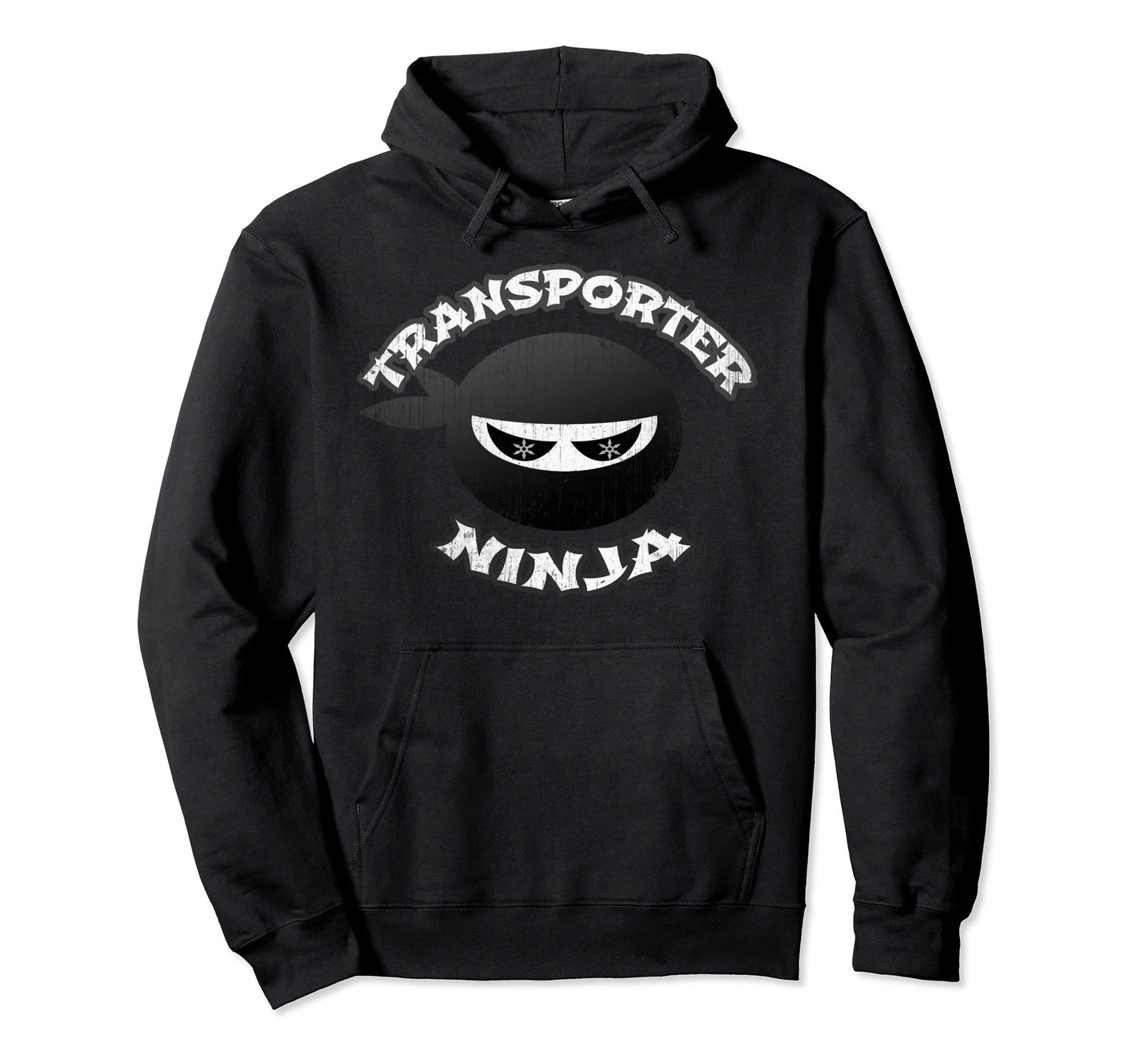 Ninja Bus Driver Trucker Delivery Hoodie - Graphic Print Men Women - T-Shirt, Sweatshirt, Hoodie