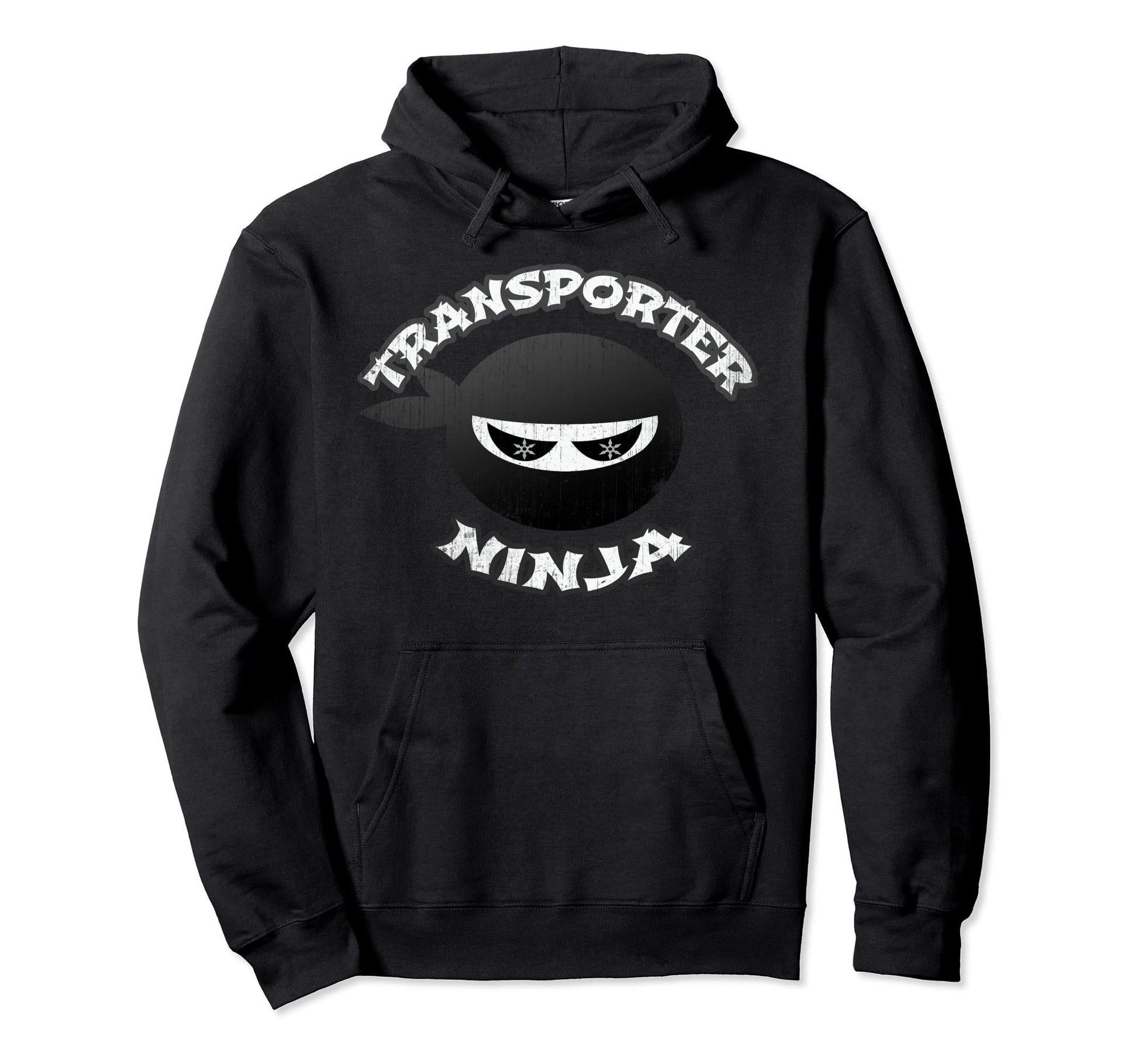 Ninja Bus Driver Trucker Delivery Hoodie - Graphic Print Men Women - T-Shirt, Sweatshirt, Hoodie