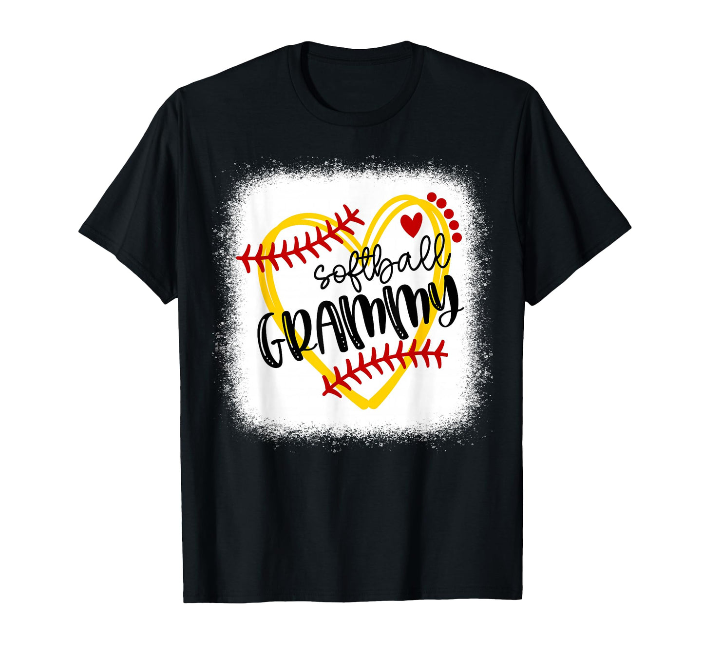 Personalized Softball Heart Grammy T-Shirt - Streetwear Style Unisex - T-Shirt, Sweatshirt, Hoodie