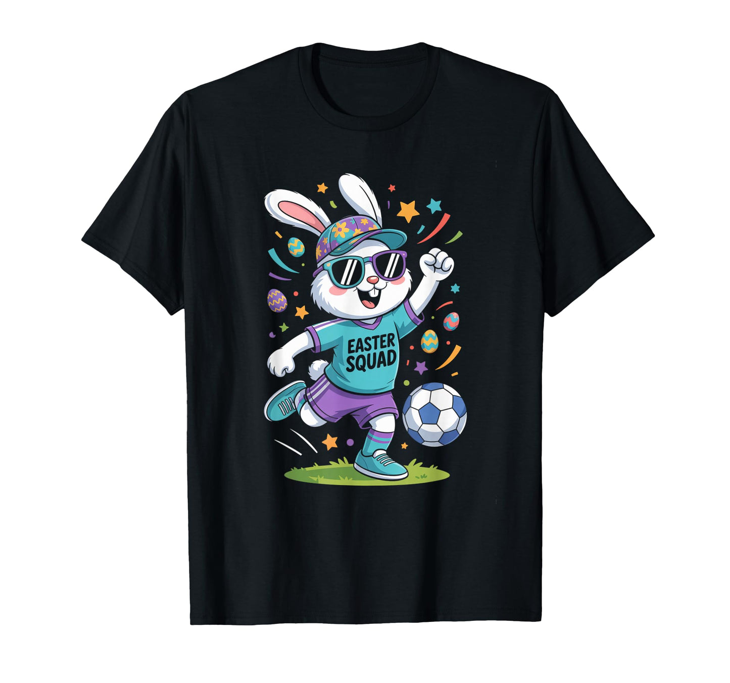Sports Gift Easter Squad Bunny T-Shirt - Casual Everyday Wear Men Women - T-Shirt, Sweatshirt, Hoodie