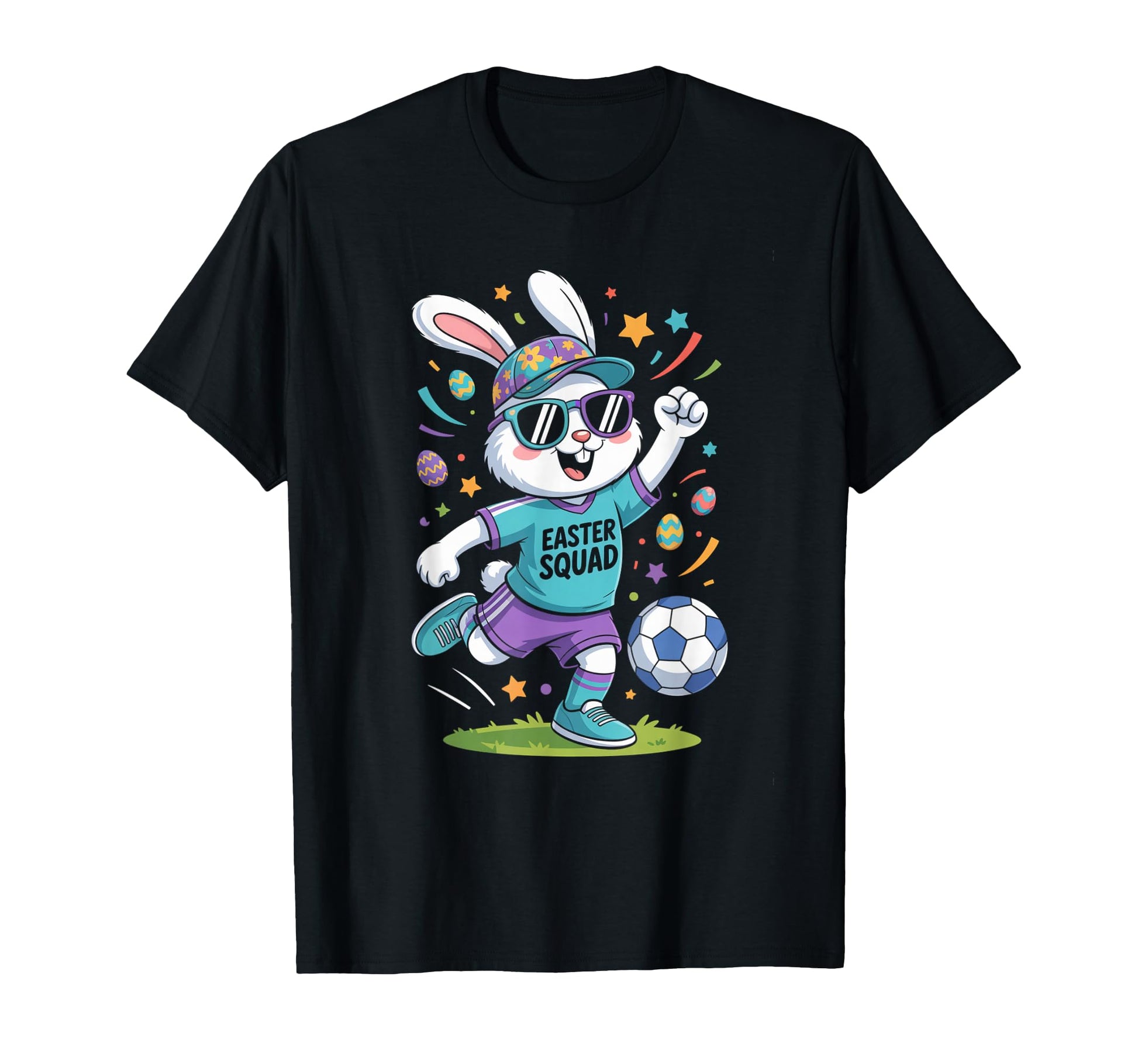 Sports Gift Easter Squad Bunny T-Shirt - Casual Everyday Wear Men Women - T-Shirt, Sweatshirt, Hoodie