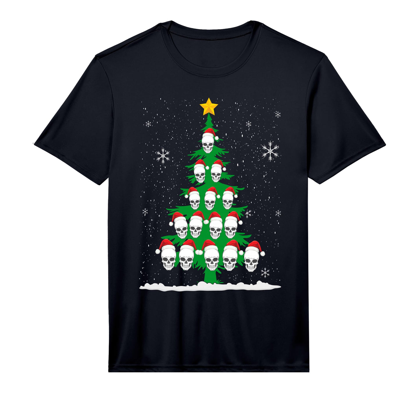 Skull Tree Pajama Skeleton Santa Hat T-Shirt - Aesthetic Graphic Men Women - T-Shirt, Sweatshirt, Hoodie