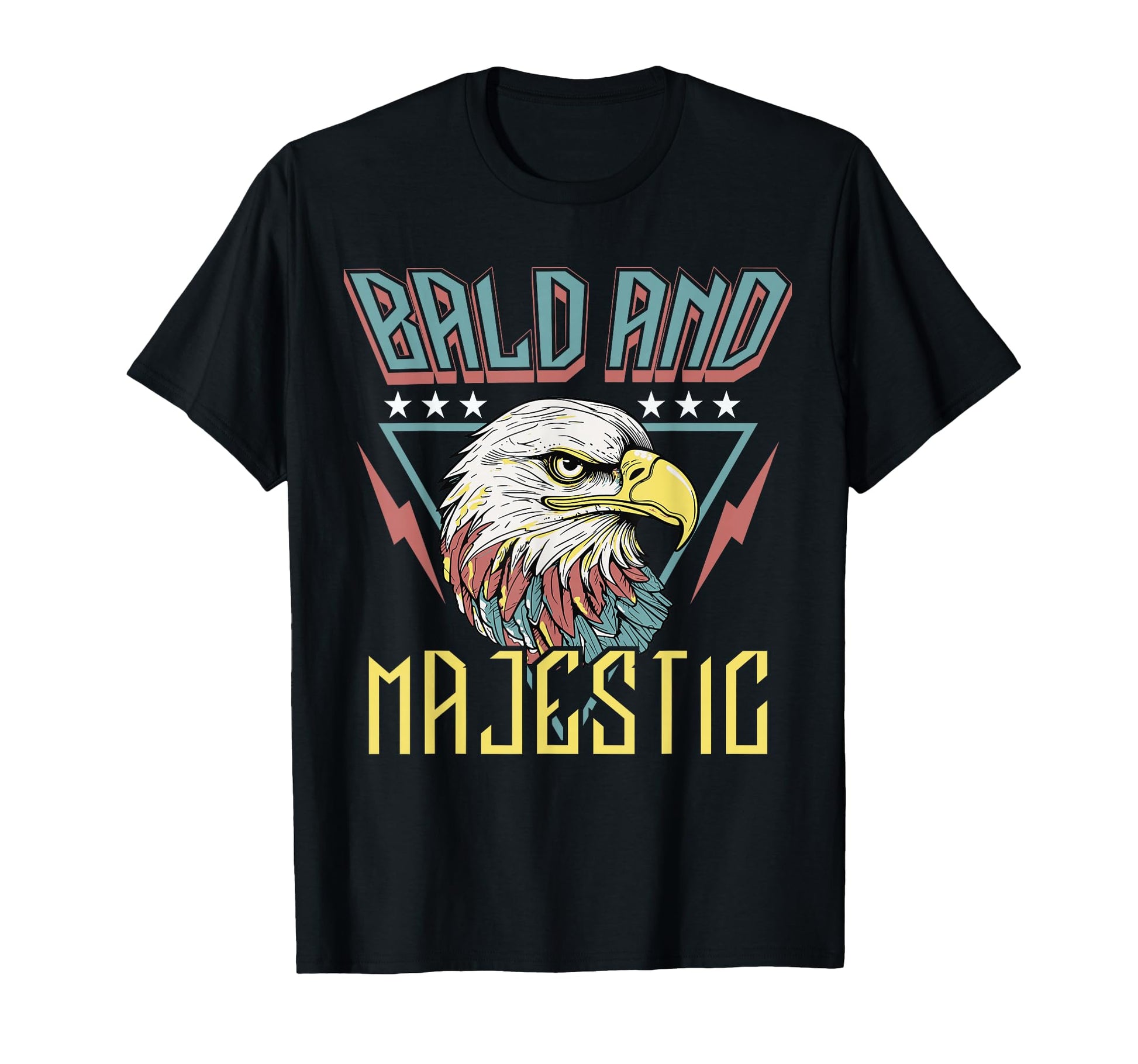 Bald Majestic Dad Husband Grandpa Joke T-Shirt - Trendy Graphic Unisex - T-Shirt, Sweatshirt, Hoodie