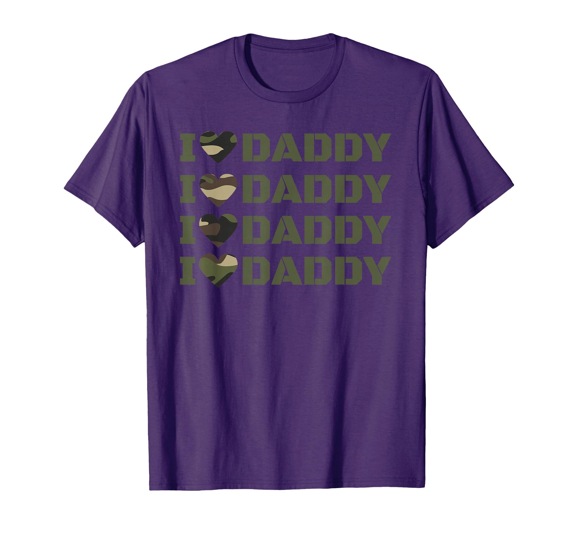 I Love My Army Daddy Dad Military T-Shirt - Fun Novelty Design Men Women - T-Shirt, Sweatshirt, Hoodie