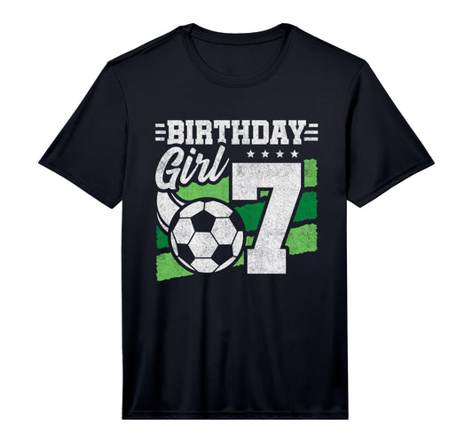 7Th Birthday Soccer Party 7 Year Old T-Shirt - Custom Art Print Men Women - T-Shirt, Sweatshirt, Hoodie