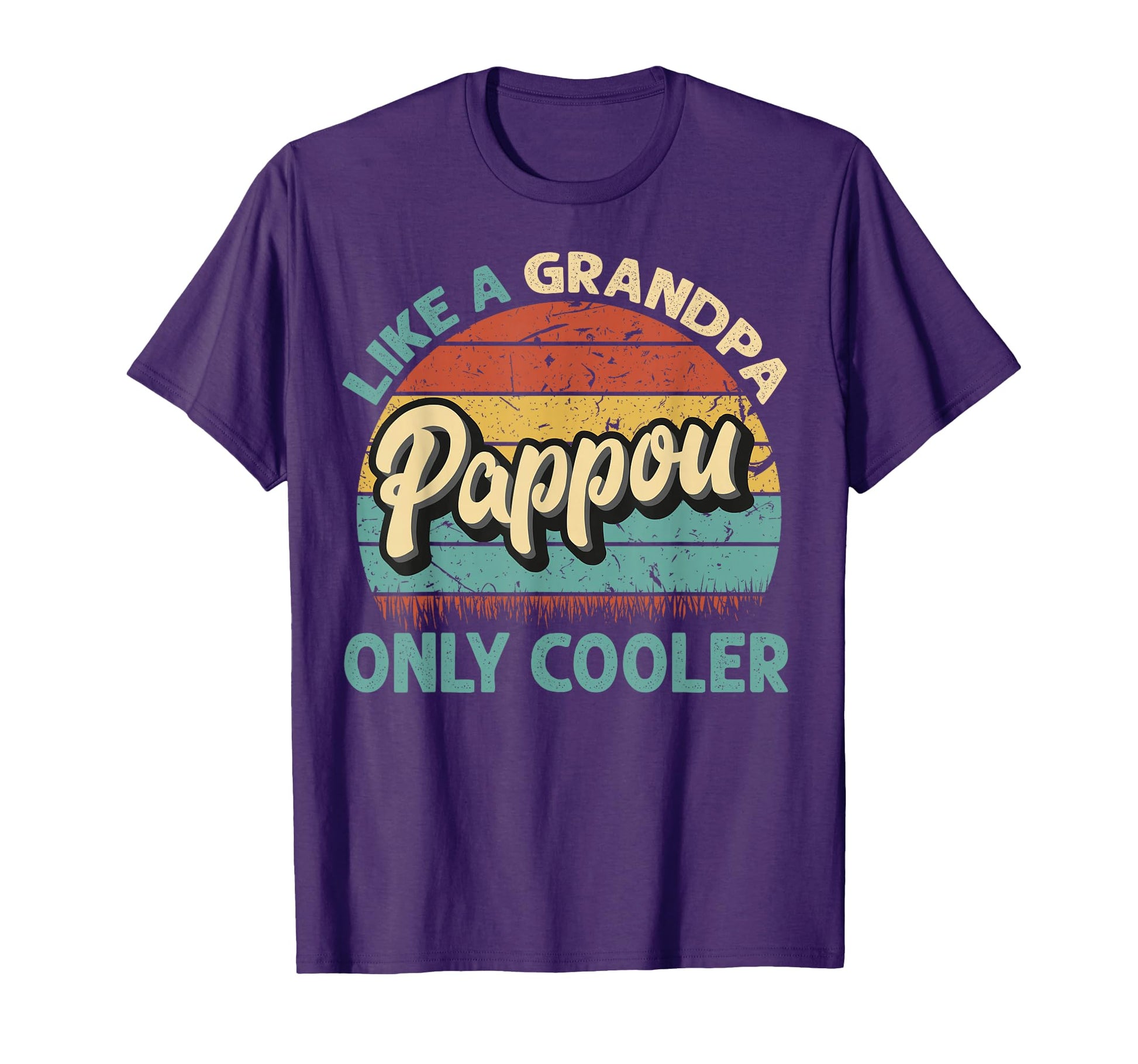 Pappou Like Grandpa Only Cooler Dad T-Shirt - Minimalist Print Men Women - T-Shirt, Sweatshirt, Hoodie