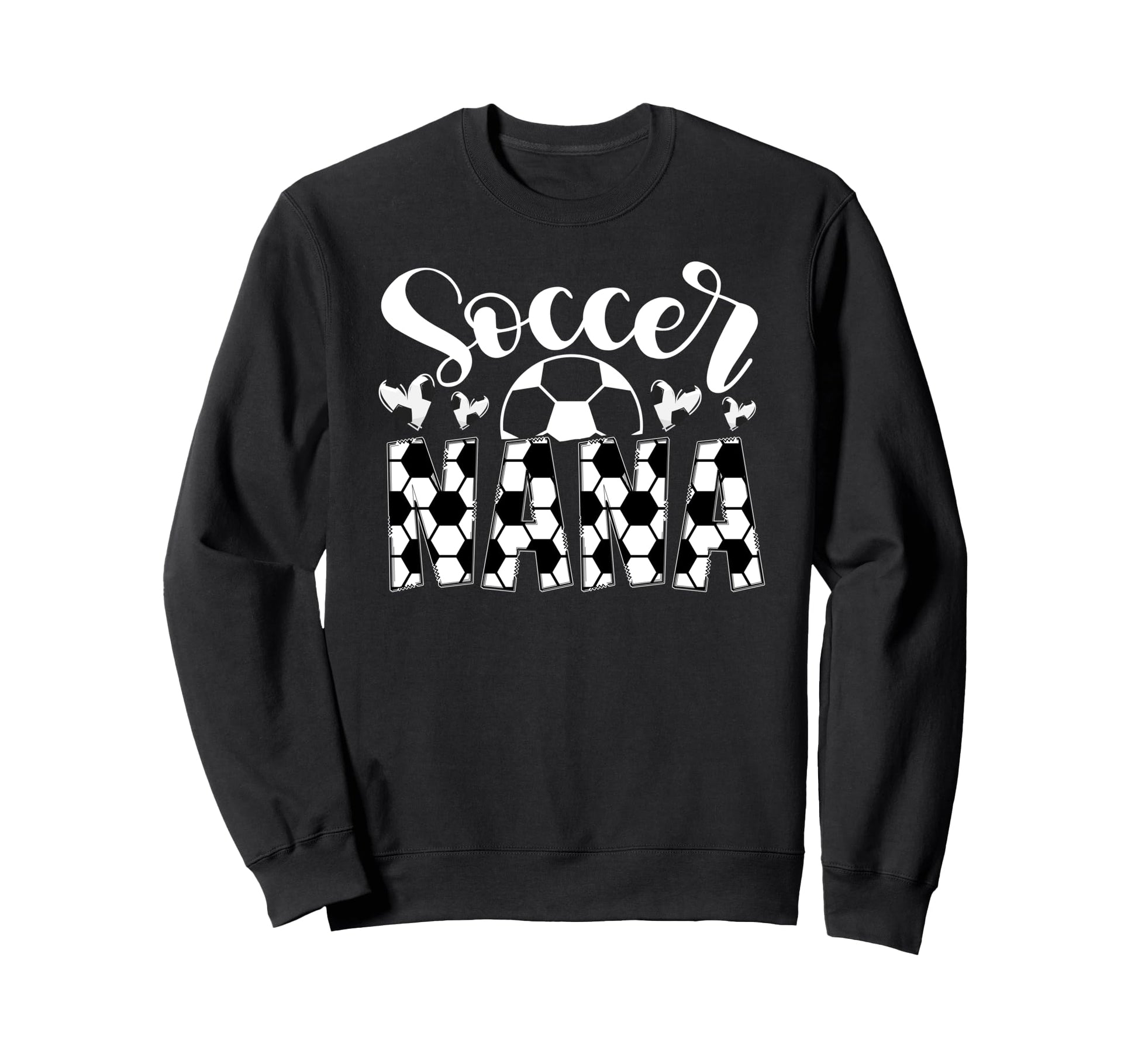 Soccer Nana Heart Grandma Nana Sweatshirt - Fun Novelty Design for Adults - T-Shirt, Sweatshirt, Hoodie
