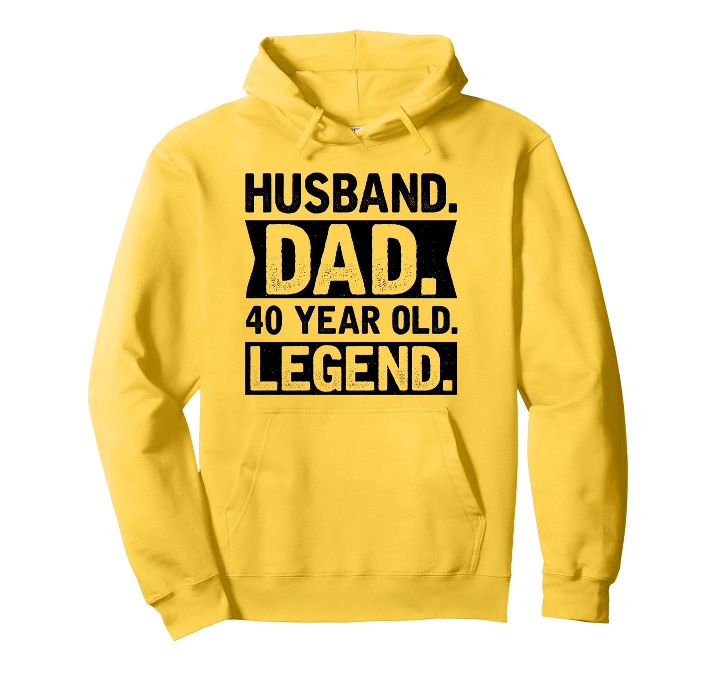 Husband Dad 40 Year Old Legend Hoodie - Novelty Apparel for Adults - T-Shirt, Sweatshirt, Hoodie