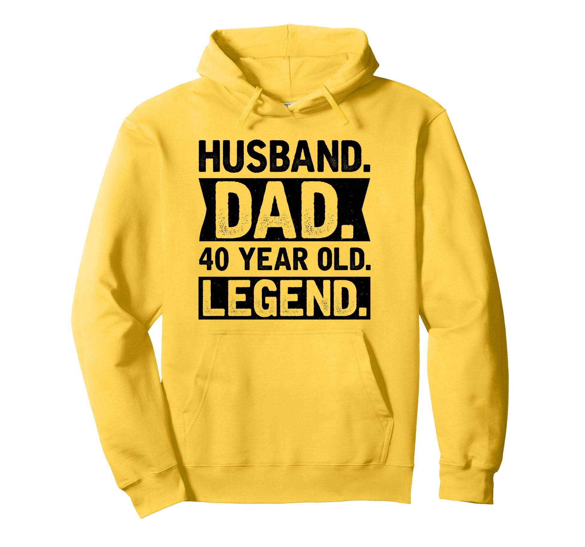 Husband Dad 40 Year Old Legend Hoodie - Novelty Apparel for Adults - T-Shirt, Sweatshirt, Hoodie
