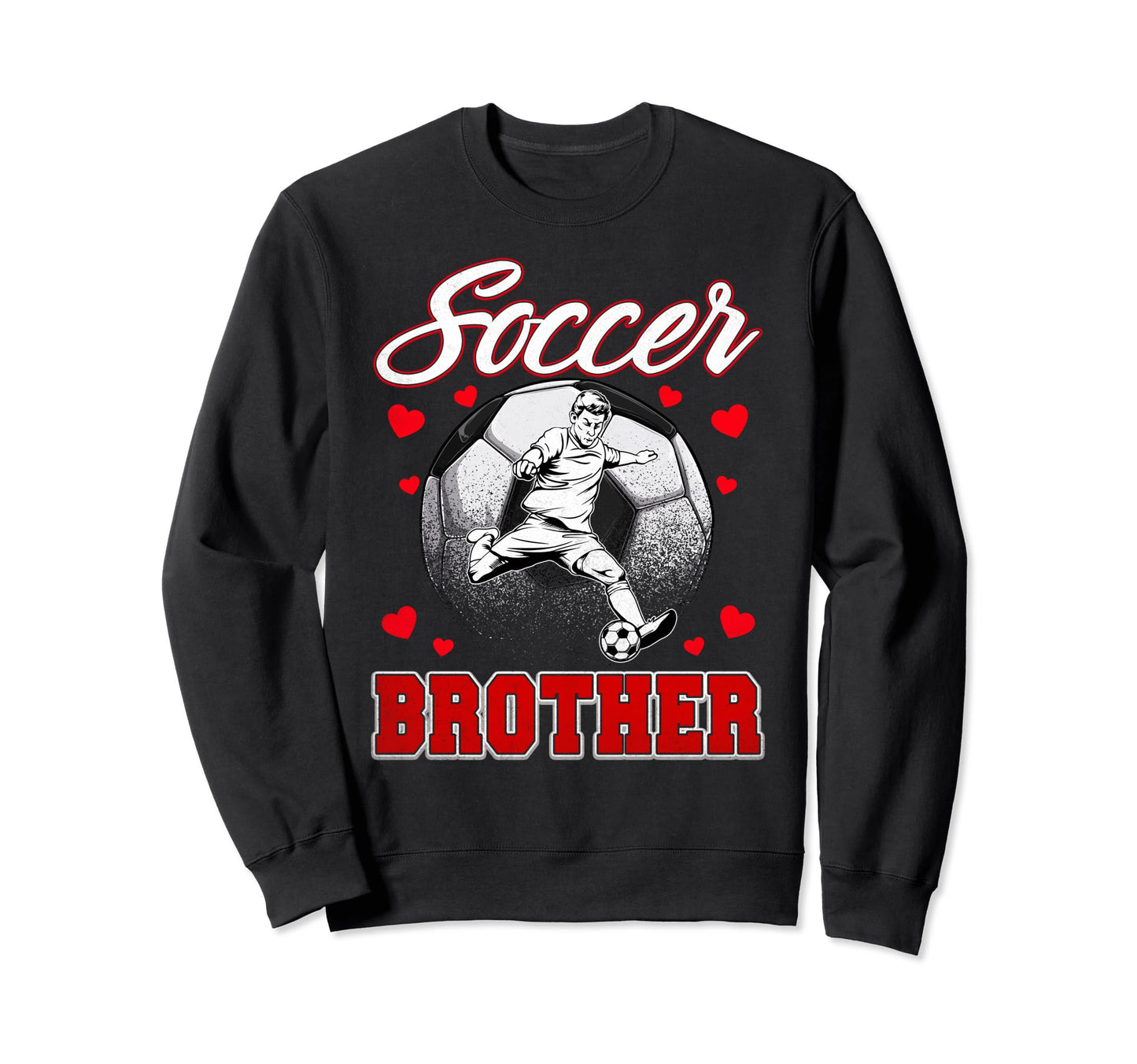 Soccer Brother Family Matching Sweatshirt - Minimalist Print Men Women - T-Shirt, Sweatshirt, Hoodie