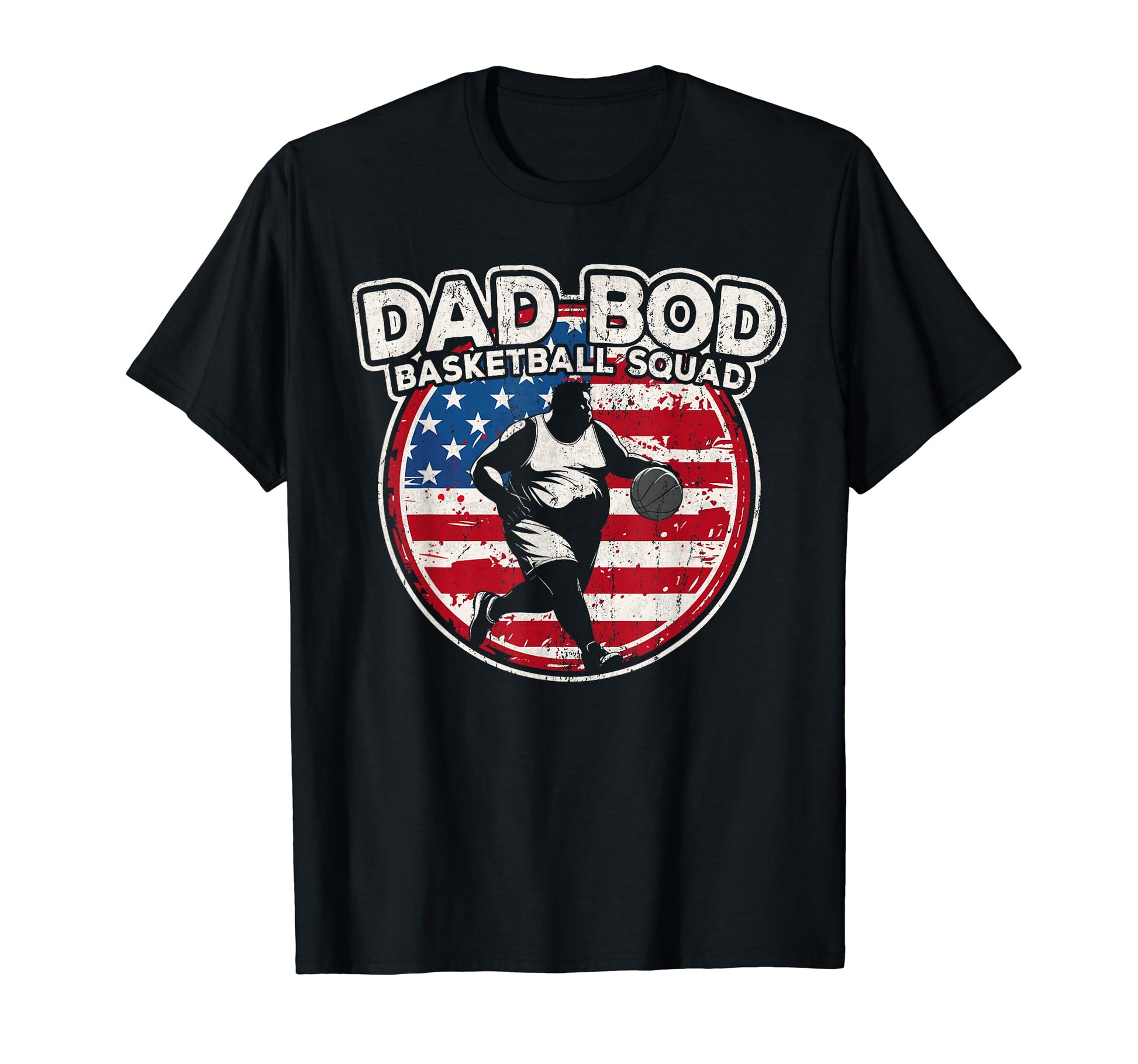 Dad Bod Basketball Squad Basketball T-Shirt - Custom Art Print Men Women - T-Shirt, Sweatshirt, Hoodie