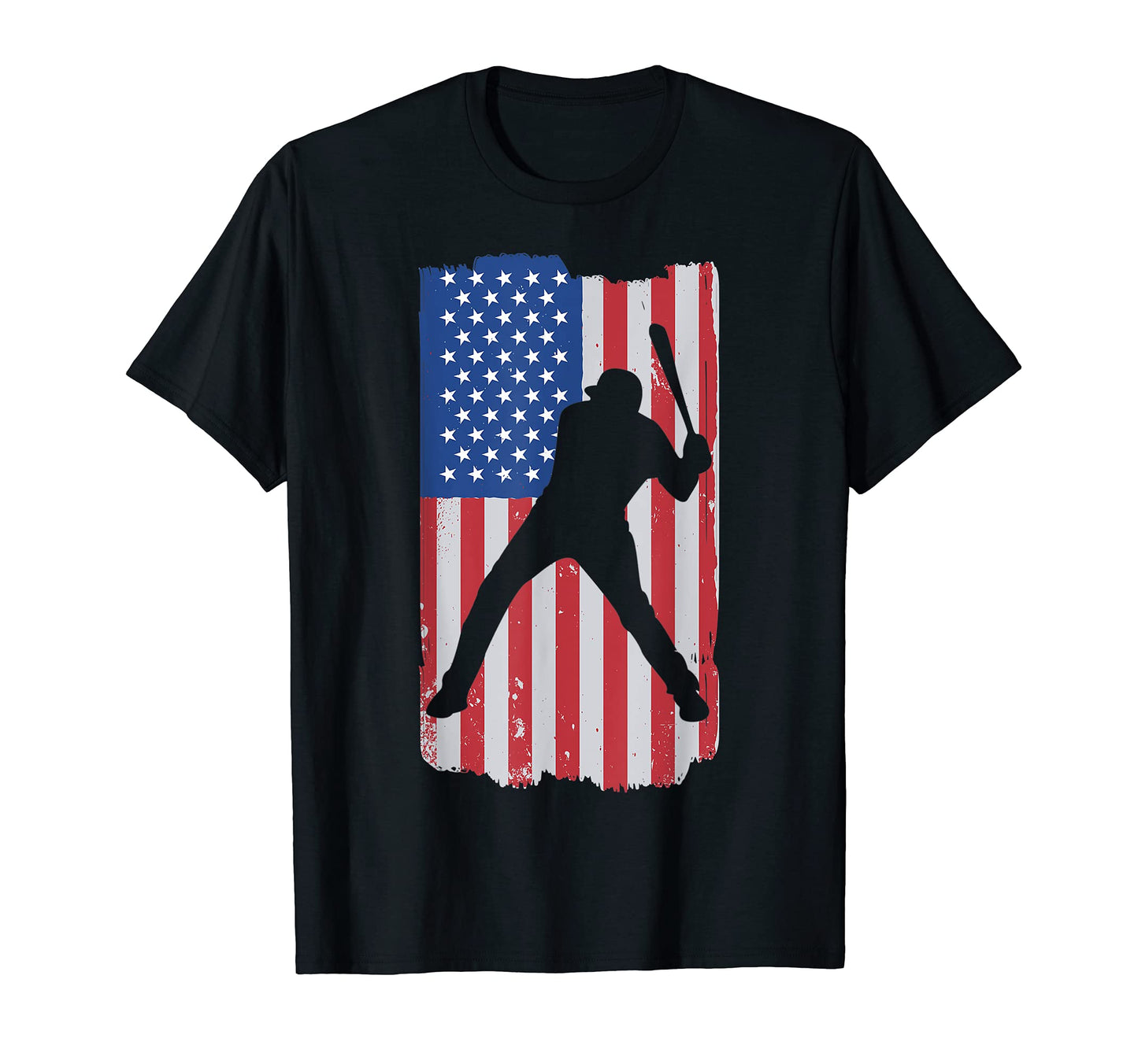 Patriotic Flag Baseball Softball 4 Th T-Shirt - Streetwear Style Men Women - T-Shirt, Sweatshirt, Hoodie