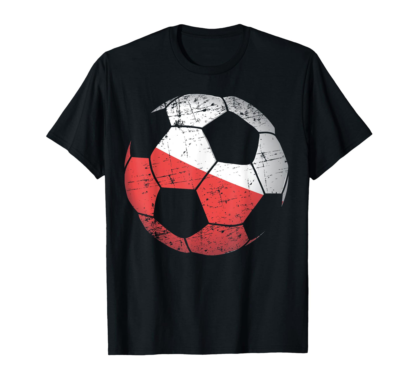Poland Soccer Ball Flag Polish T-Shirt - Minimalist Print Men Women - T-Shirt, Sweatshirt, Hoodie