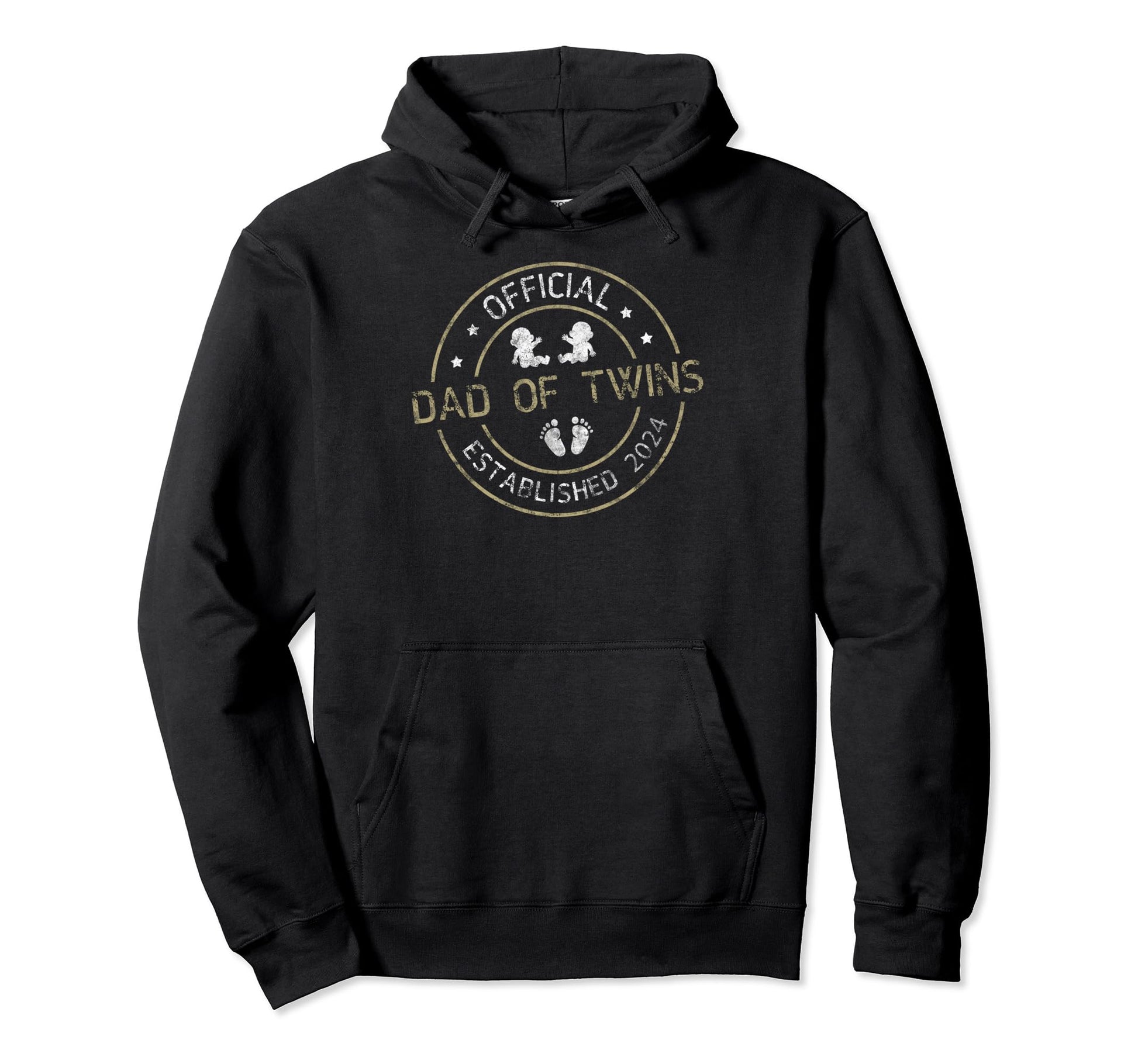 Dad Twins 2024 Fathers Day Father Twins Hoodie - Novelty Apparel for Adults - T-Shirt, Sweatshirt, Hoodie