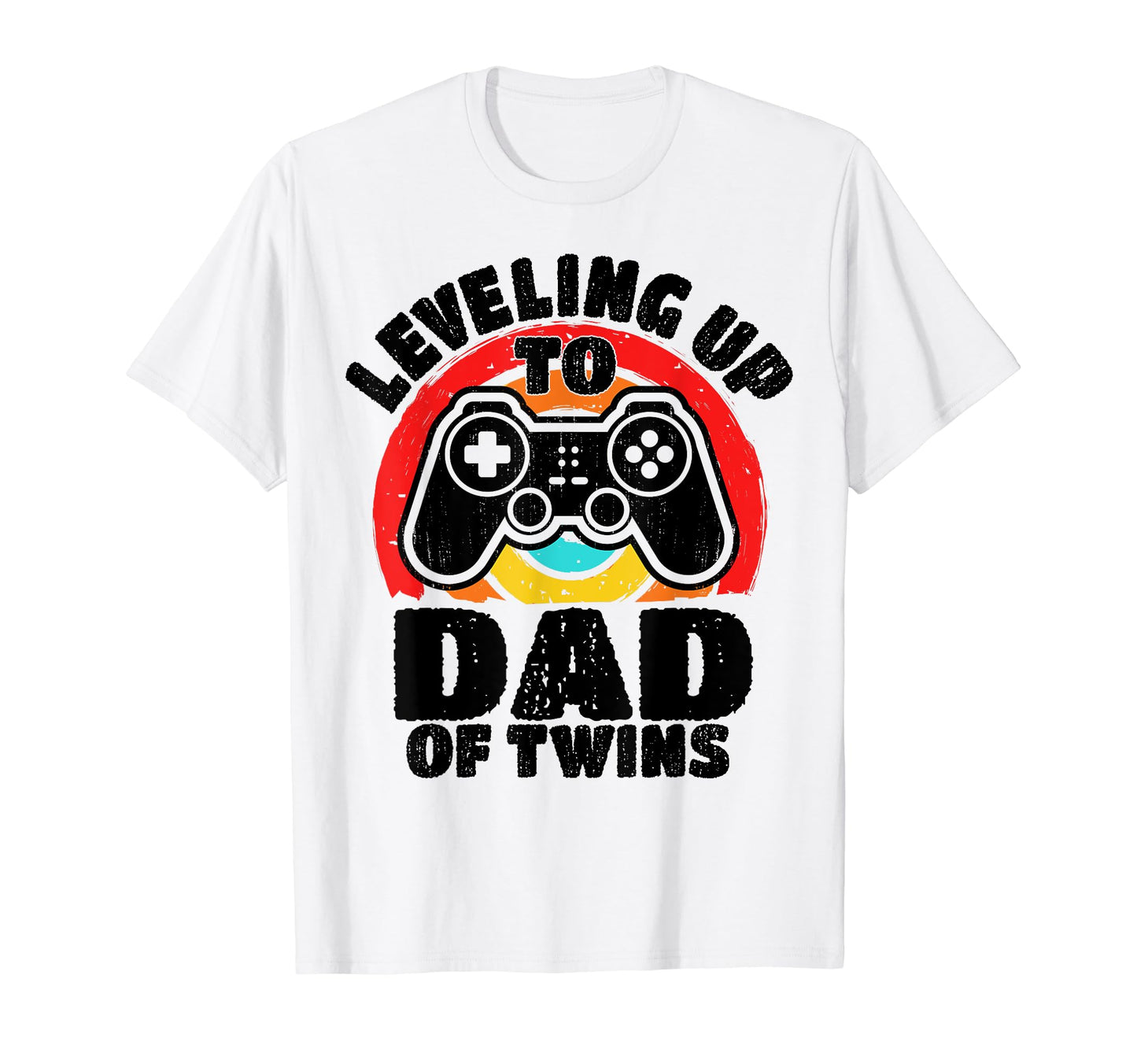 Leveling Up To Dad Twins Gamer T-Shirt - Fun Novelty Design Men Women - T-Shirt, Sweatshirt, Hoodie