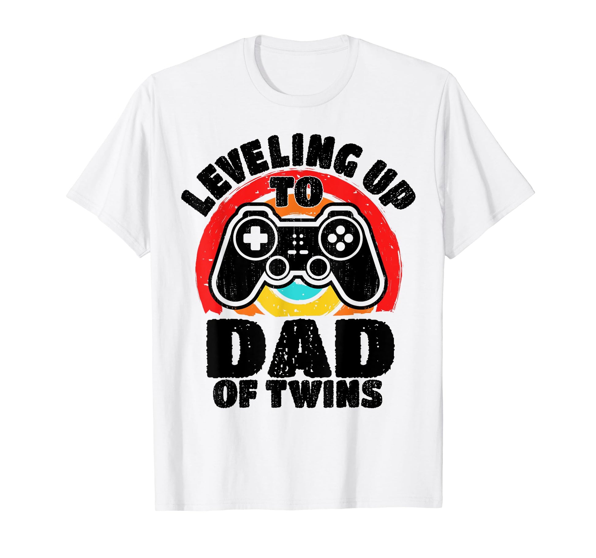 Leveling Up To Dad Twins Gamer T-Shirt - Fun Novelty Design Men Women - T-Shirt, Sweatshirt, Hoodie
