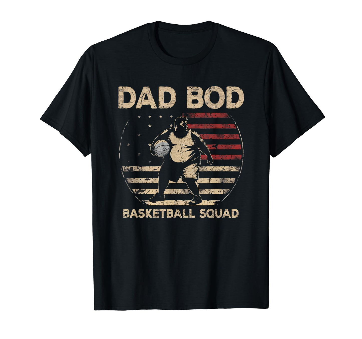 Dad Bod Basketball Squad Basketball T-Shirt - Minimalist Print Men Women - T-Shirt, Sweatshirt, Hoodie