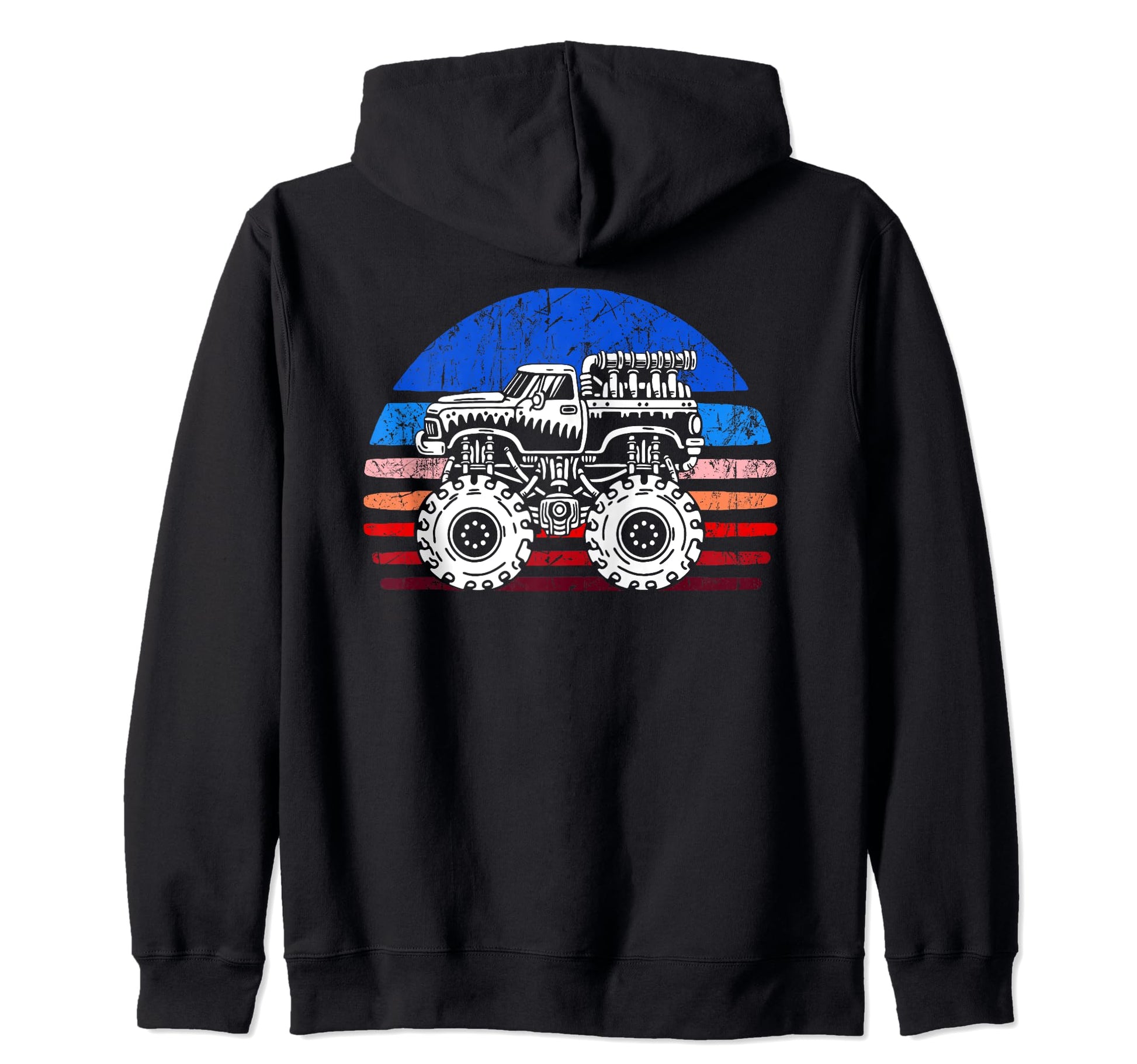 Monster Truck Dad Fathers Day Click More Hoodie - Custom Art Print Unisex - T-Shirt, Sweatshirt, Hoodie