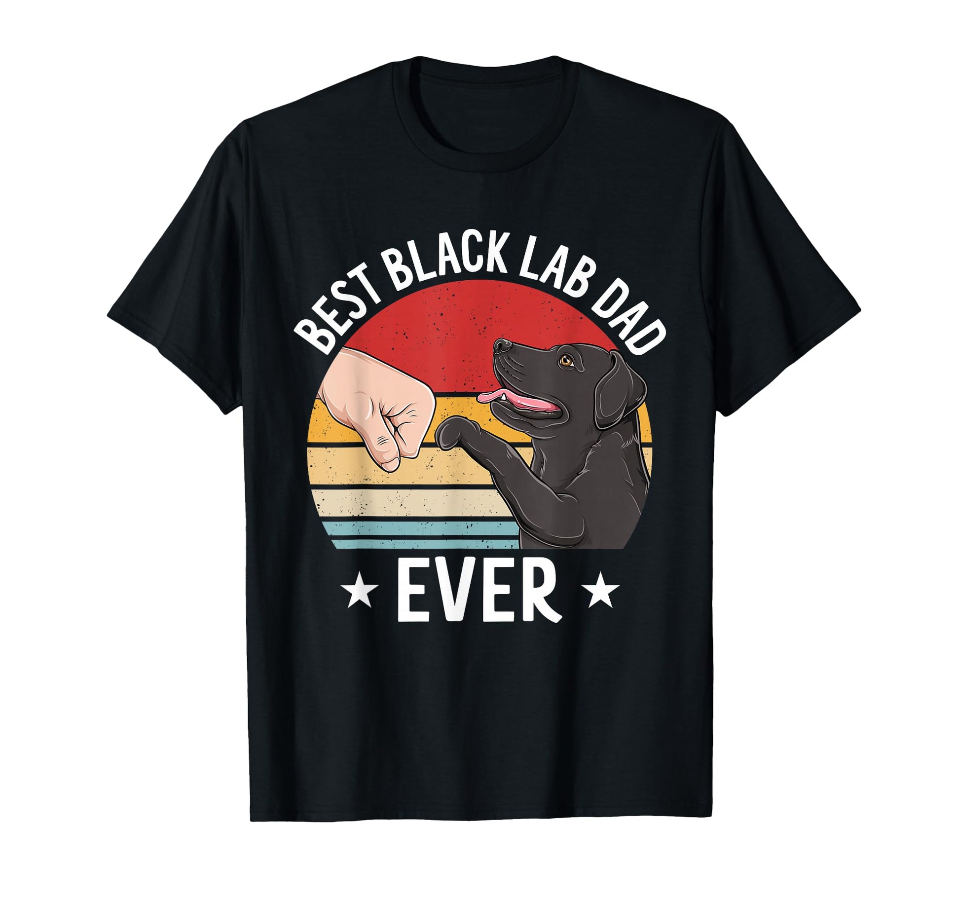Best Lab Dad Ever Black Labrador Dog T-Shirt - Graphic Print for Adults - T-Shirt, Sweatshirt, Hoodie
