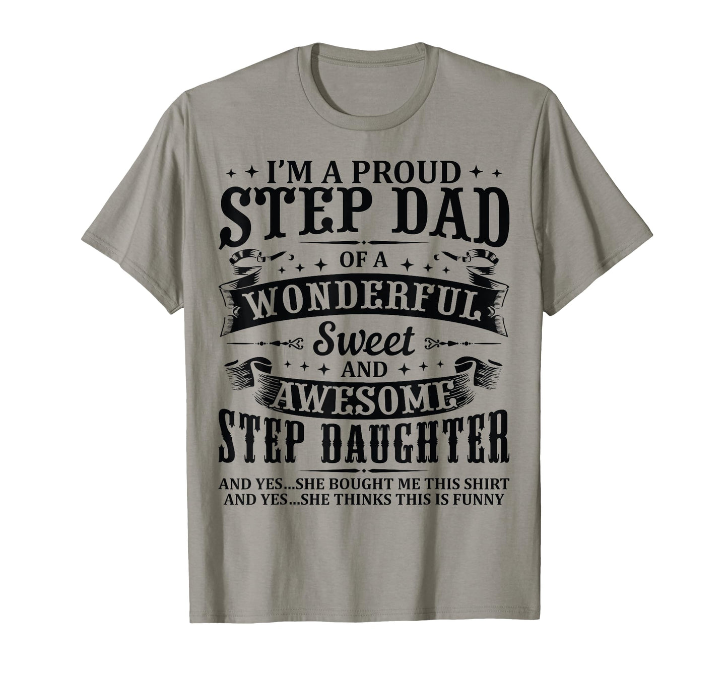 Stepdad Awesome Step Daughter T-Shirt - Custom Art Print for Adults - T-Shirt, Sweatshirt, Hoodie