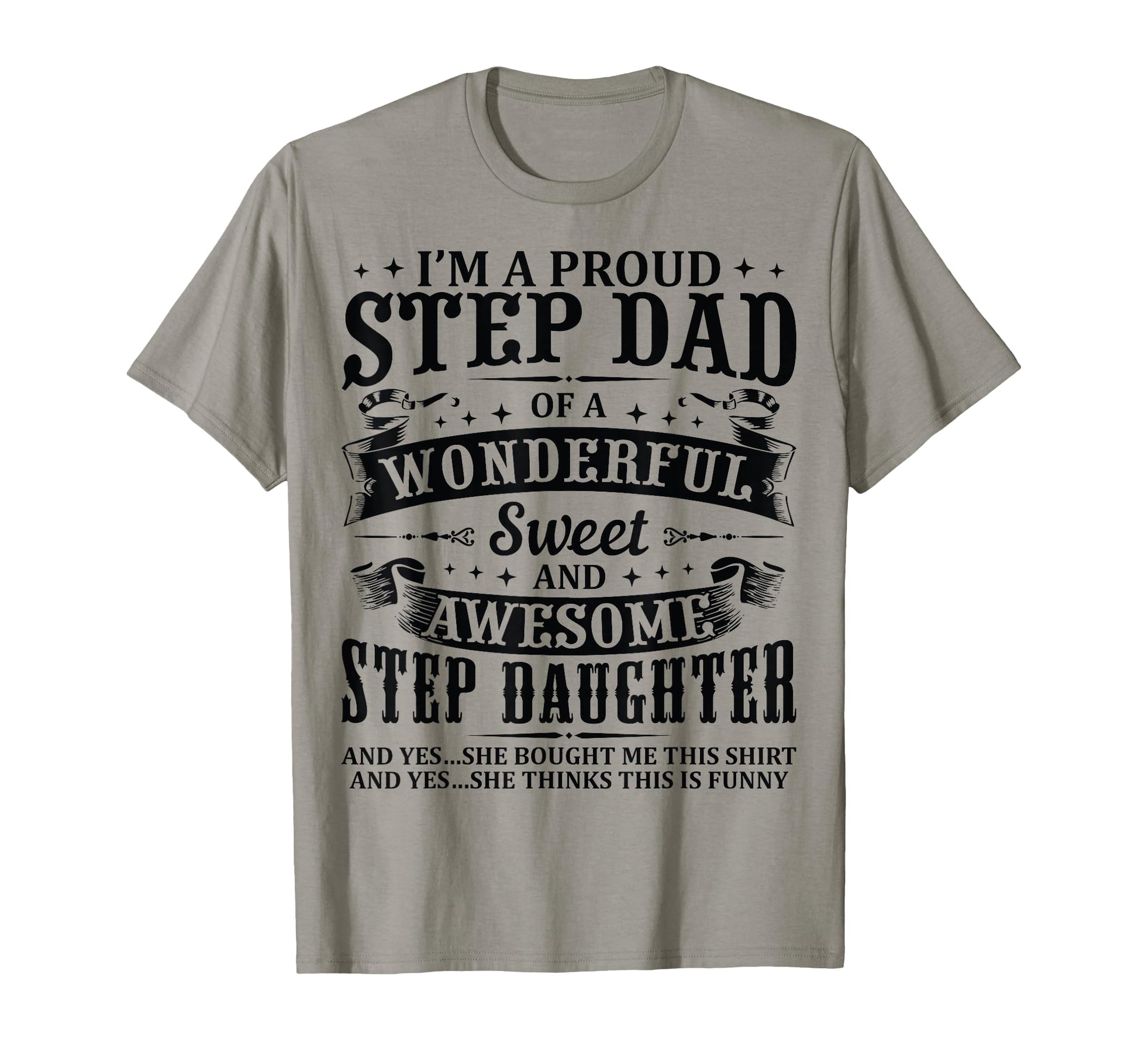 Stepdad Awesome Step Daughter T-Shirt - Custom Art Print for Adults - T-Shirt, Sweatshirt, Hoodie