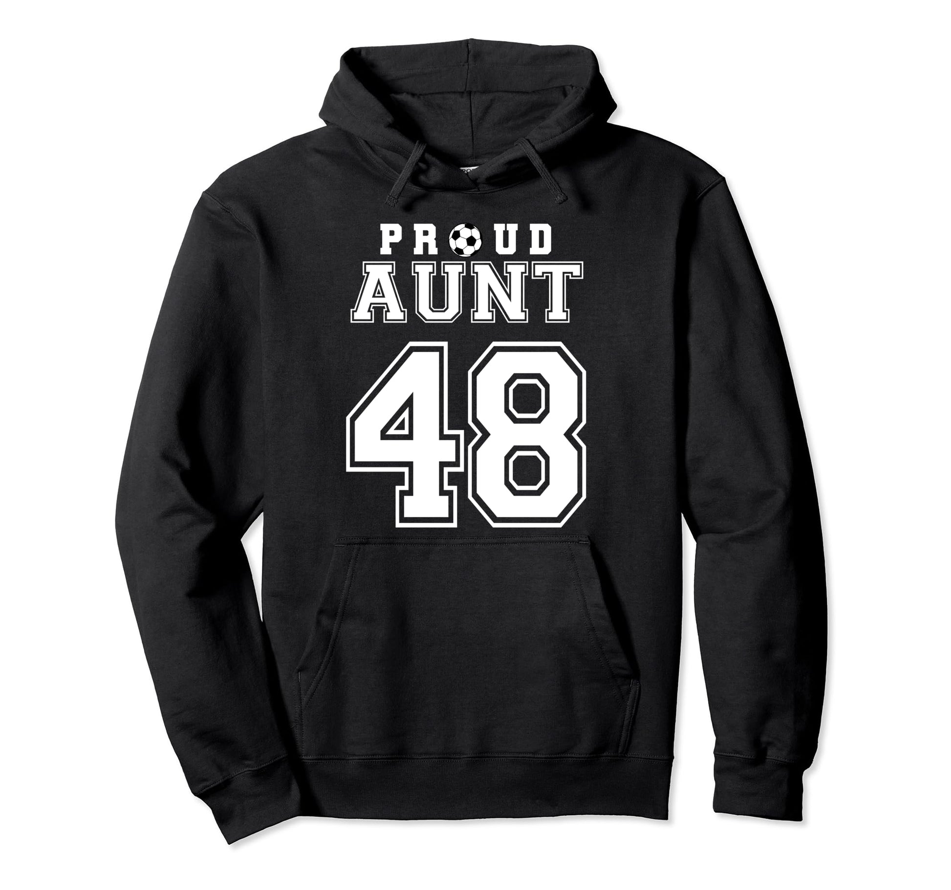 Number 48 Custom Proud Soccer Futbol Hoodie - Unique Graphic for Adults - T-Shirt, Sweatshirt, Hoodie