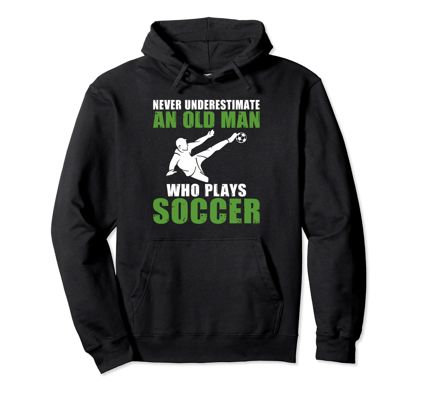 Never Underestimate Old Who Plays Hoodie - Minimalist Print for Adults - T-Shirt, Sweatshirt, Hoodie