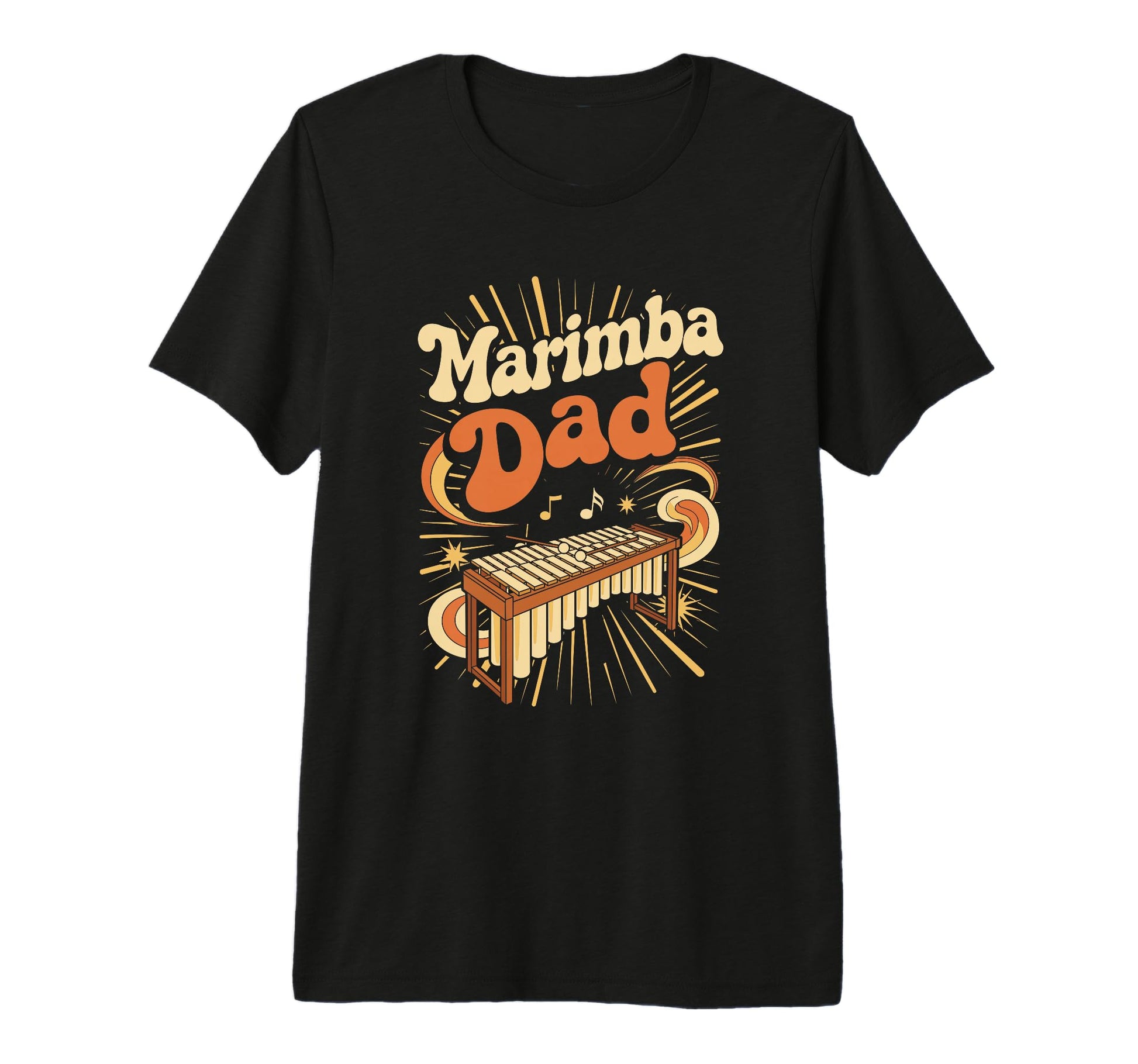 Mens Marimba Dad Percussion Father Musician T-Shirt - Graphic Print Unisex - T-Shirt, Sweatshirt, Hoodie