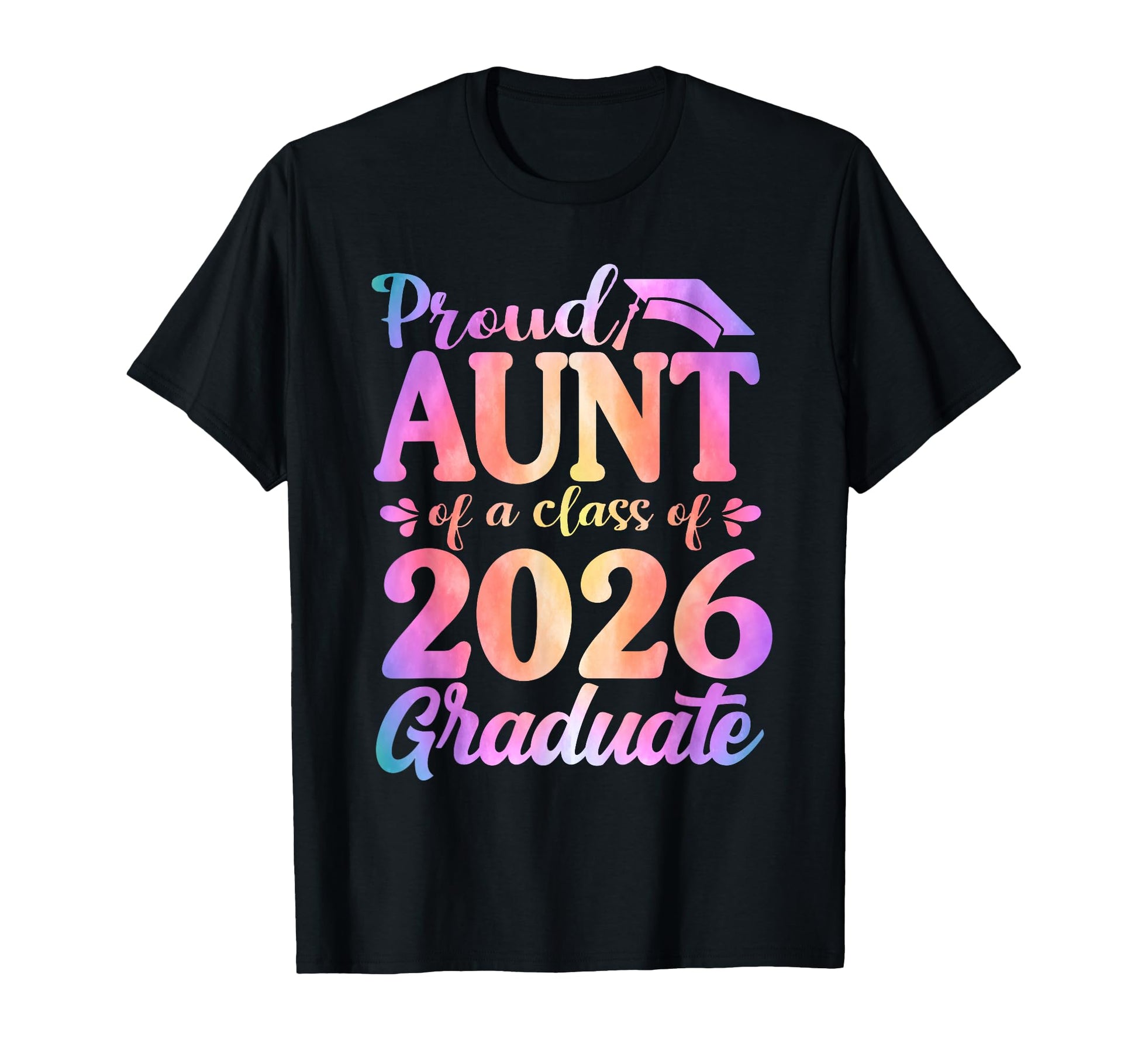 Proud Aunt 2026 Graduate Matching T-Shirt - Graphic Print for Adults - T-Shirt, Sweatshirt, Hoodie