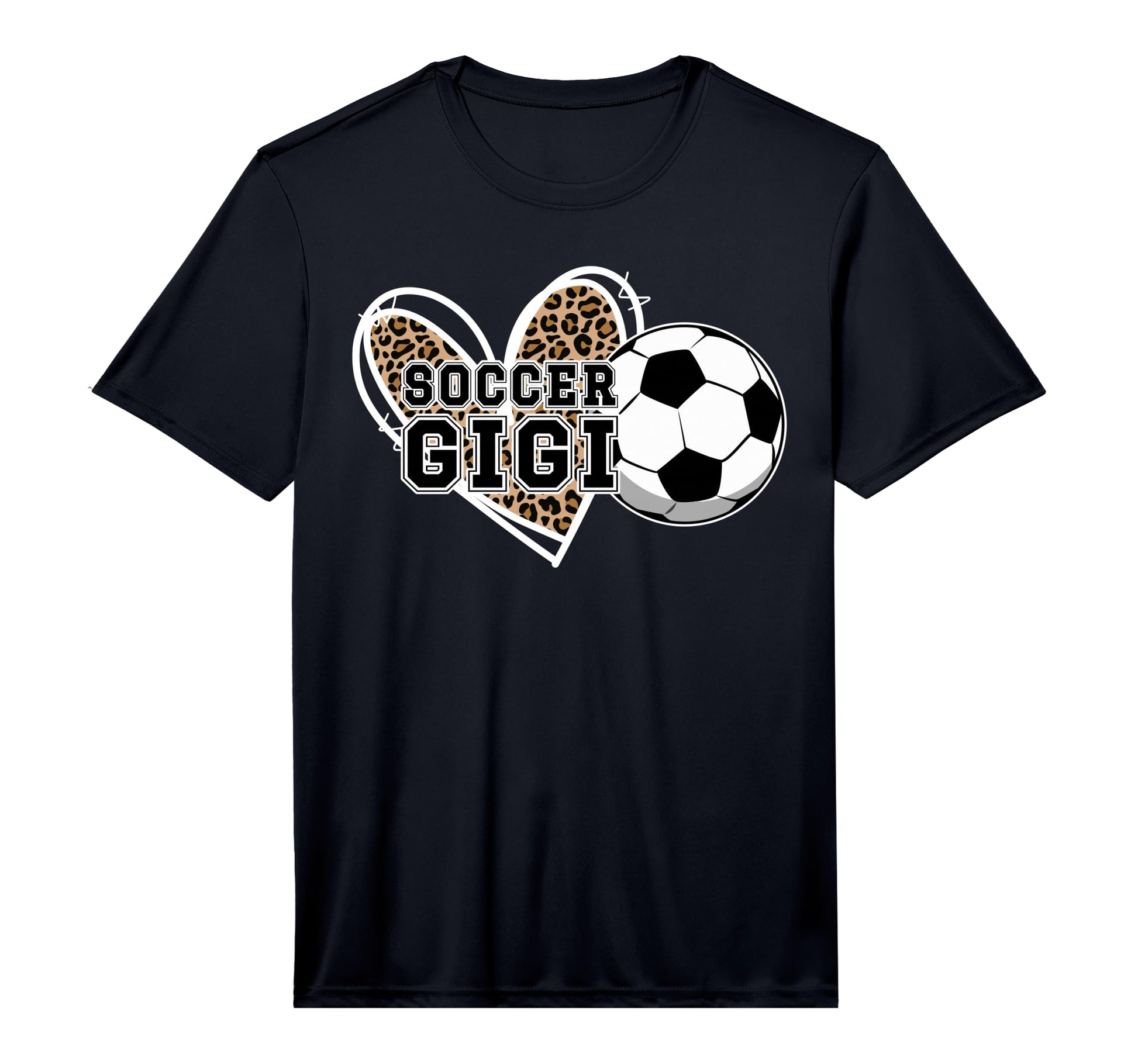 Mens Soccer Gigi Grandma Leopard Gigi T-Shirt - Unique Graphic for Adults - T-Shirt, Sweatshirt, Hoodie