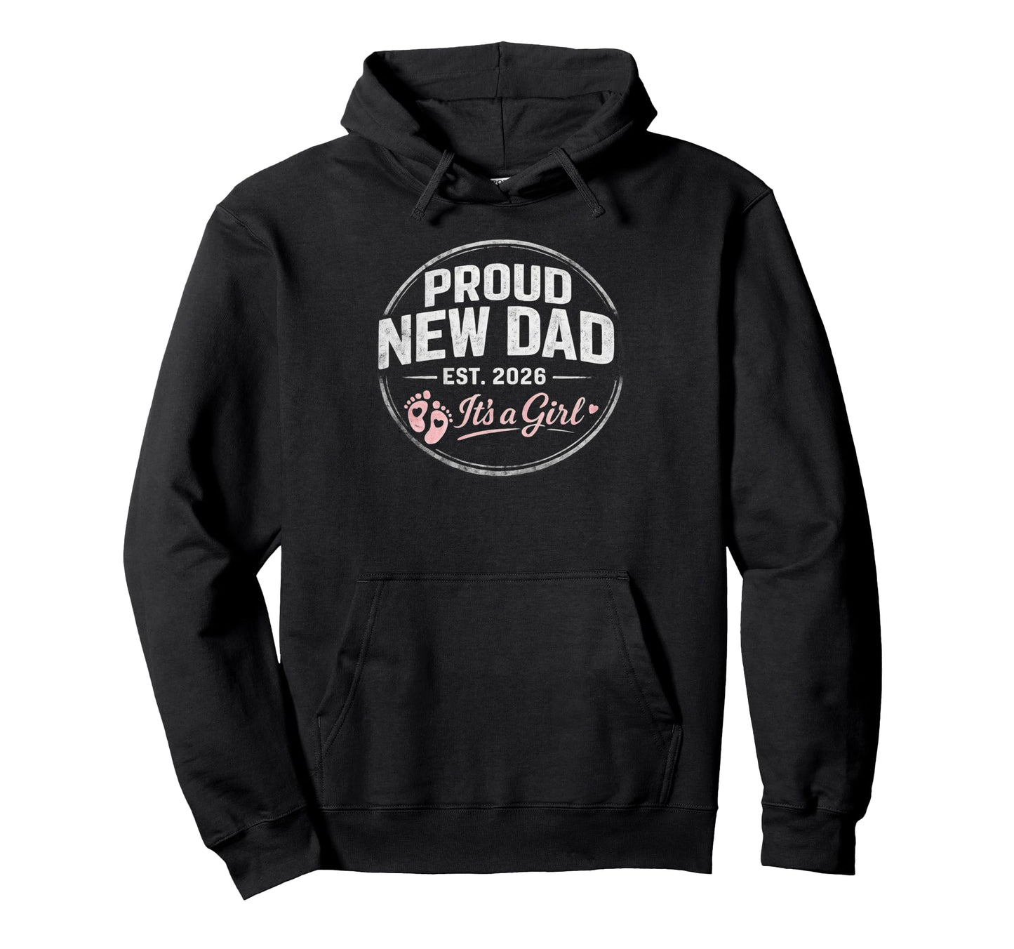 Dad Est 2026 New Dad Its 1St Time Hoodie - Casual Everyday Wear for Adults - T-Shirt, Sweatshirt, Hoodie