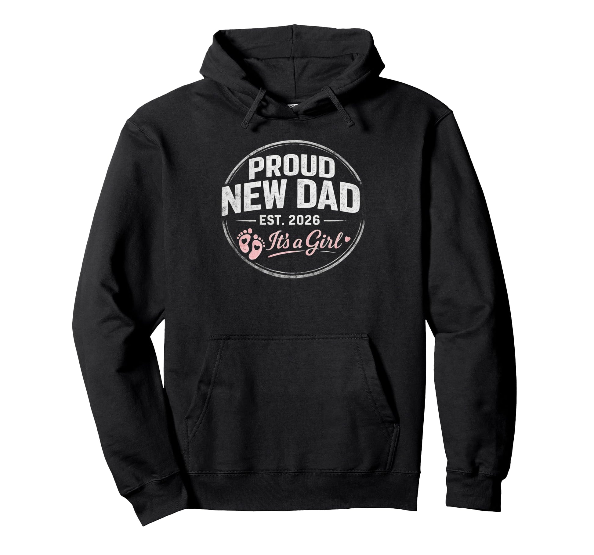 Dad Est 2026 New Dad Its 1St Time Hoodie - Casual Everyday Wear for Adults - T-Shirt, Sweatshirt, Hoodie