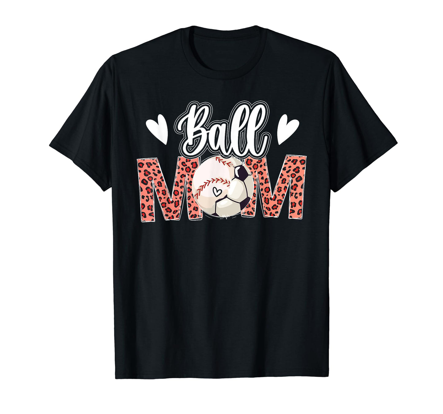 Ball Mom Soccer Baseball Mom Baseball T-Shirt - Trendy Graphic Men Women - T-Shirt, Sweatshirt, Hoodie