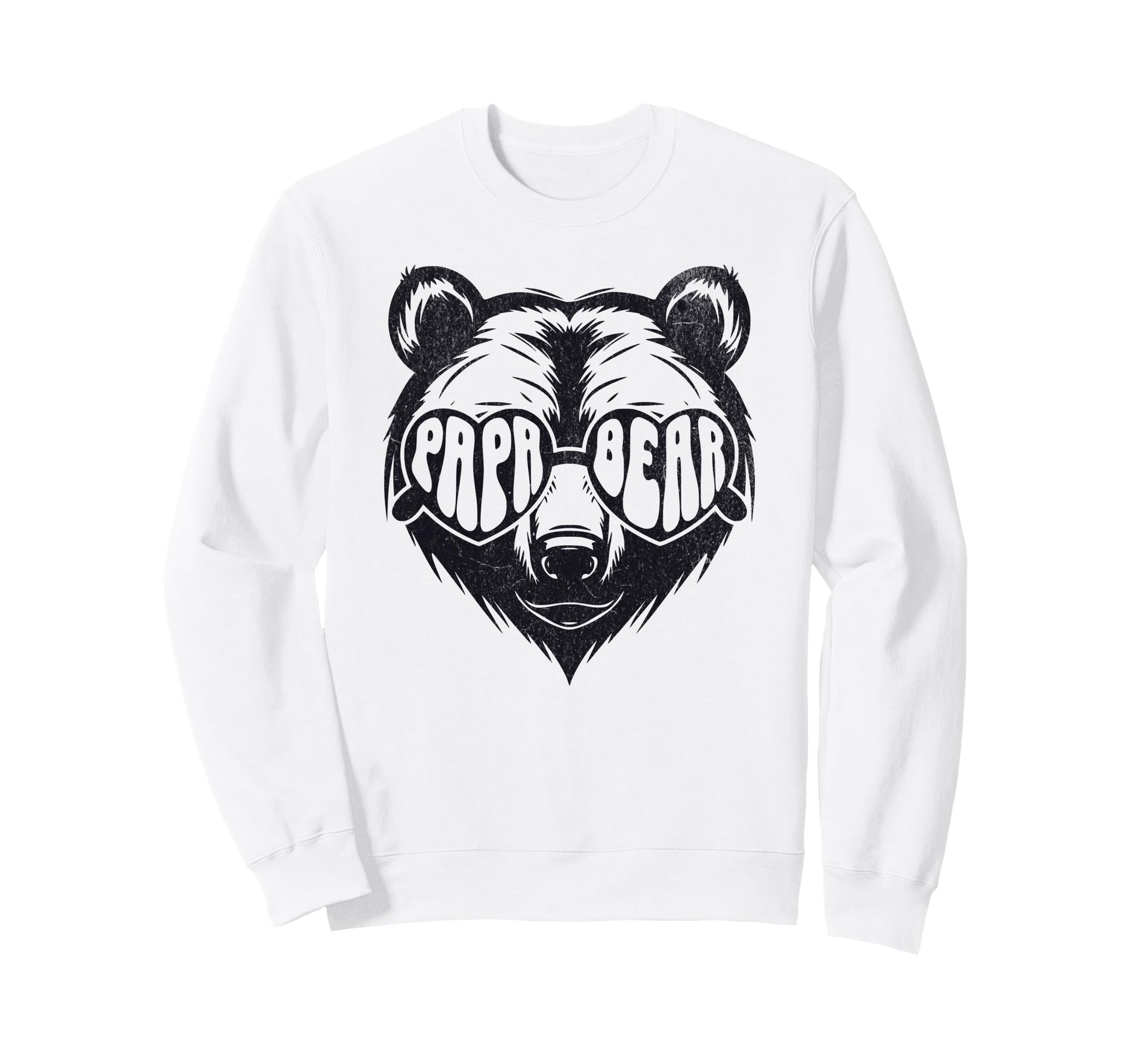 Papa Bear Fathers Day Bear Sweatshirt - Casual Everyday Wear Men Women - T-Shirt, Sweatshirt, Hoodie