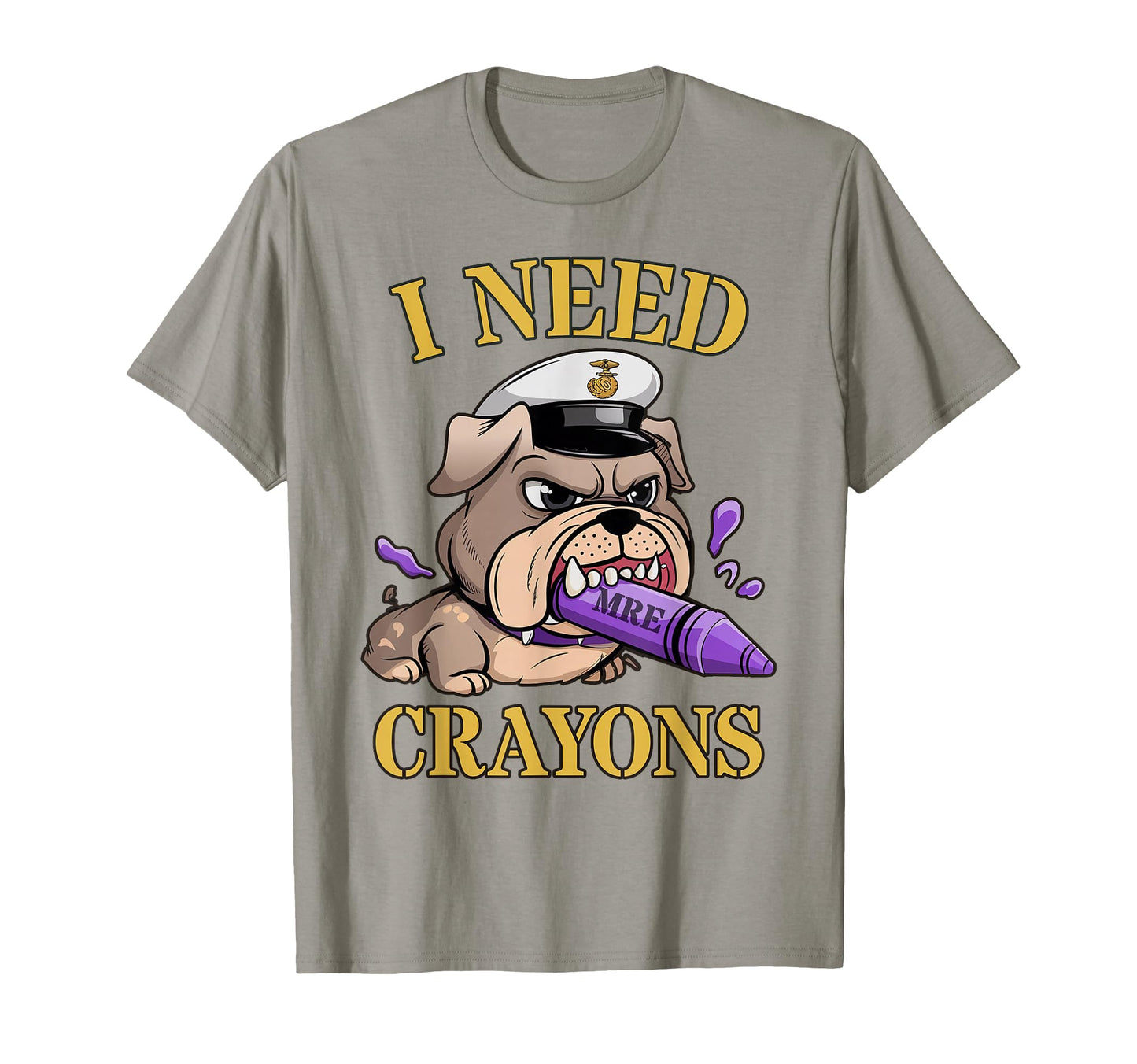 Funny I Need Crayons Bulldog Father T-Shirt - Streetwear Style for Adults - T-Shirt, Sweatshirt, Hoodie