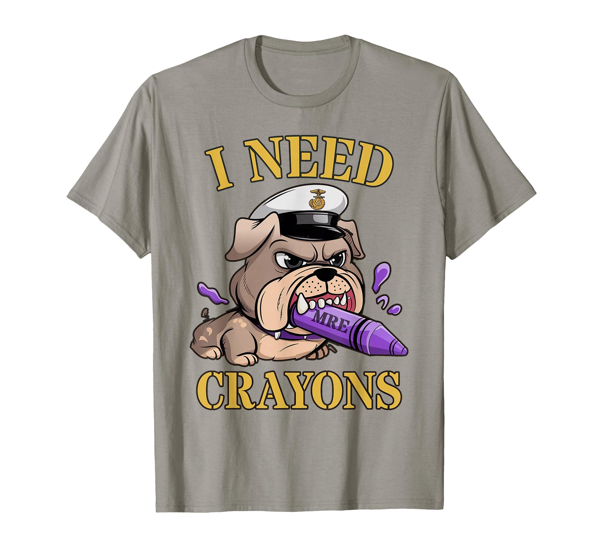 Funny I Need Crayons Bulldog Father T-Shirt - Streetwear Style for Adults - T-Shirt, Sweatshirt, Hoodie