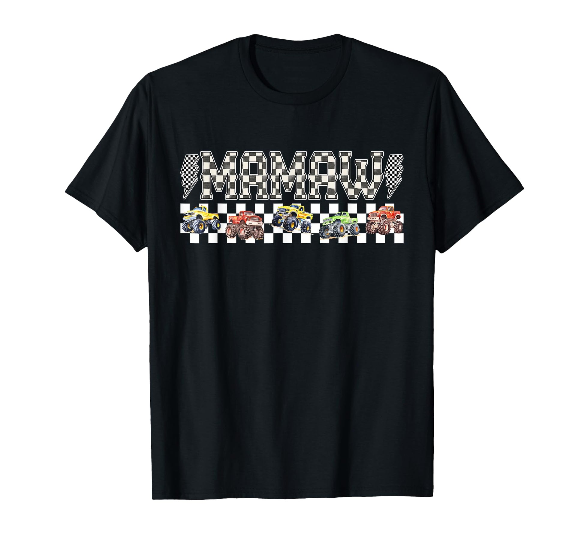 Mamaw Monster Truck Family Crew T-Shirt - Graphic Print for Adults - T-Shirt, Sweatshirt, Hoodie