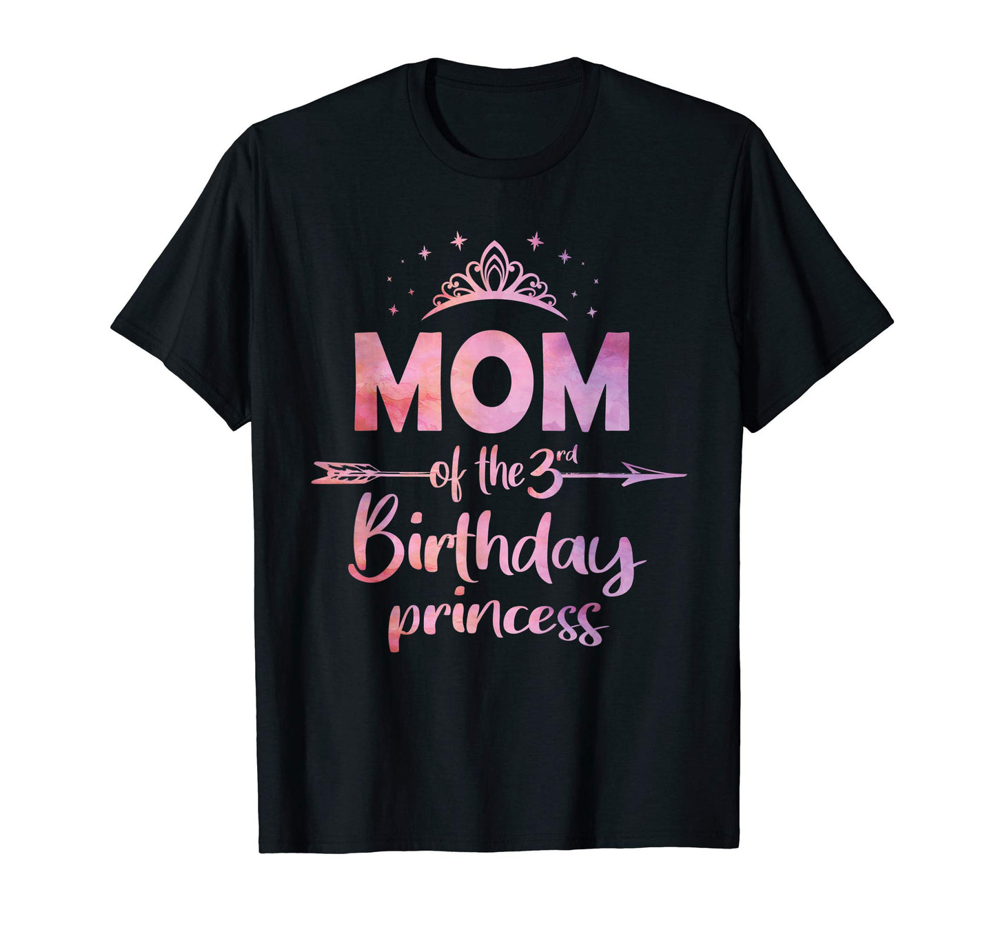 Mom 3Rd Birthday Princess 3 Years Old B Day T-Shirt - Graphic Print Unisex - T-Shirt, Sweatshirt, Hoodie
