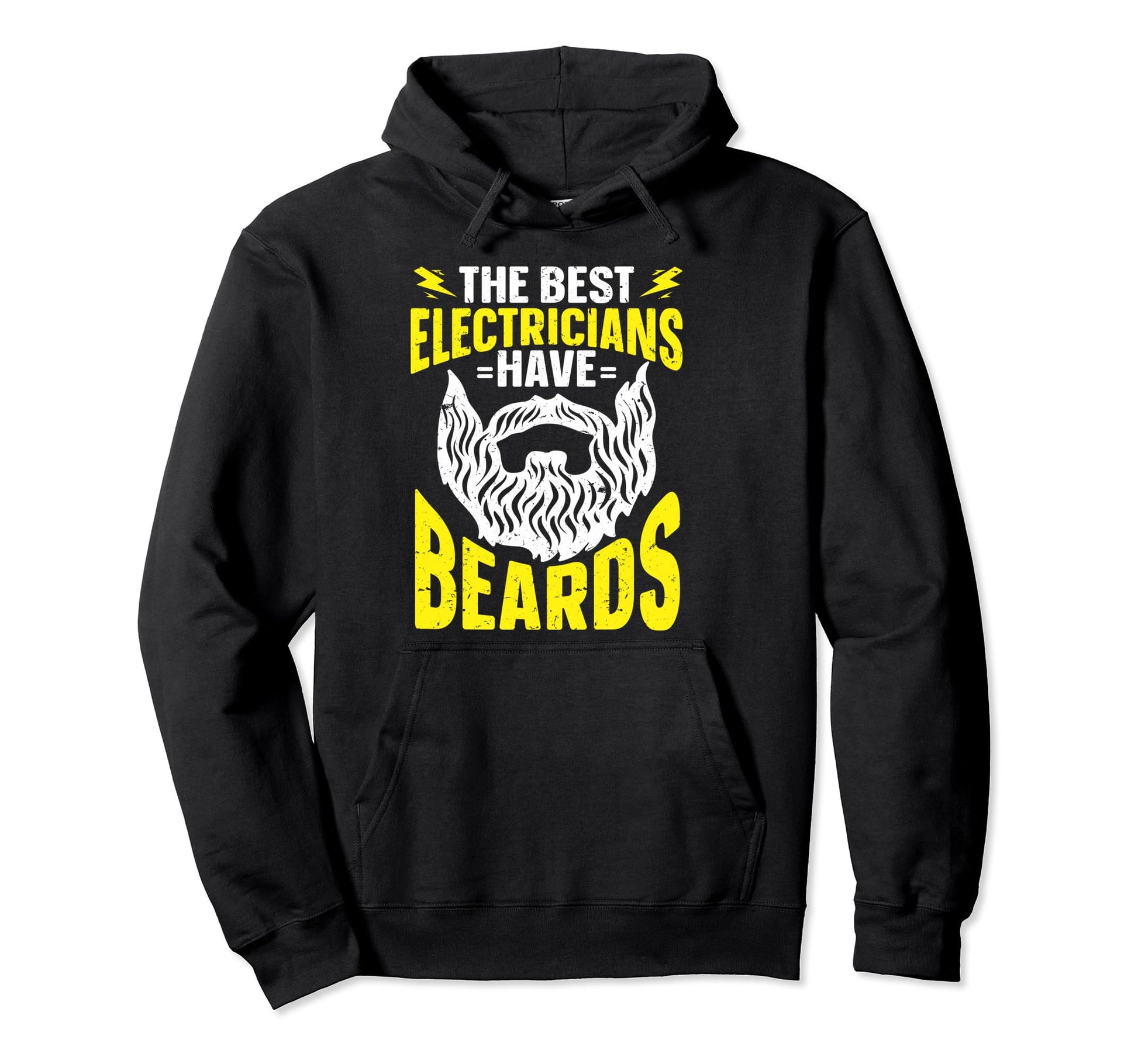 Beard Bearded Dad Best Electrician Hoodie - Custom Art Print for Adults - T-Shirt, Sweatshirt, Hoodie