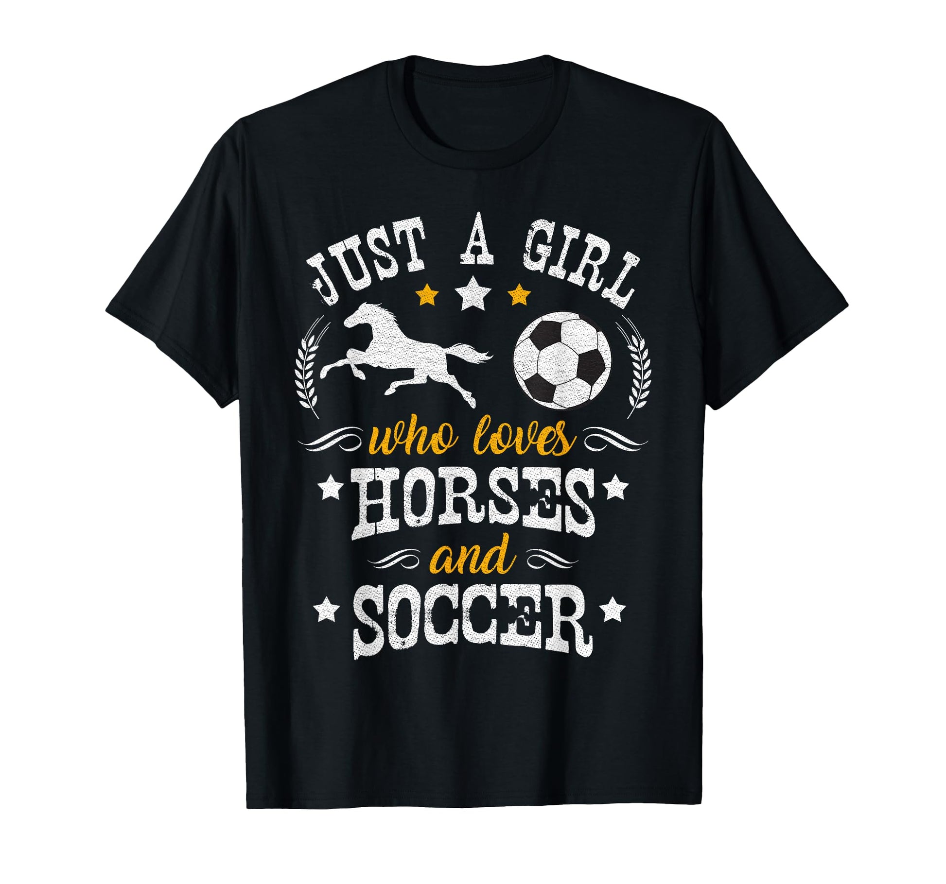 Horse Lover Just Who Loves Horses Soccer T-Shirt - Graphic Print Men Women - T-Shirt, Sweatshirt, Hoodie