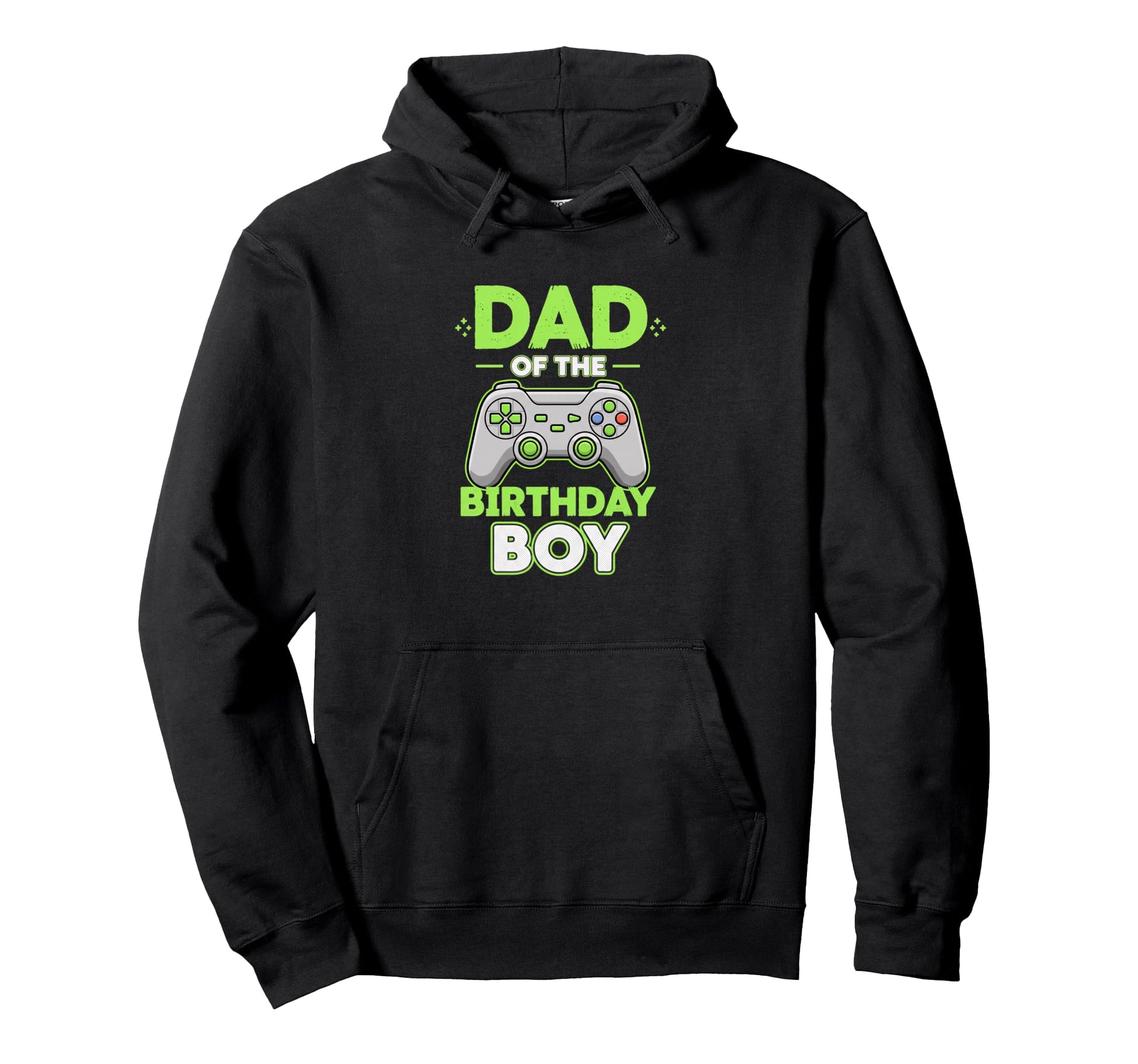 Dad Birthday Video Gamer Controller Hoodie - Casual Everyday Wear Men Women - T-Shirt, Sweatshirt, Hoodie