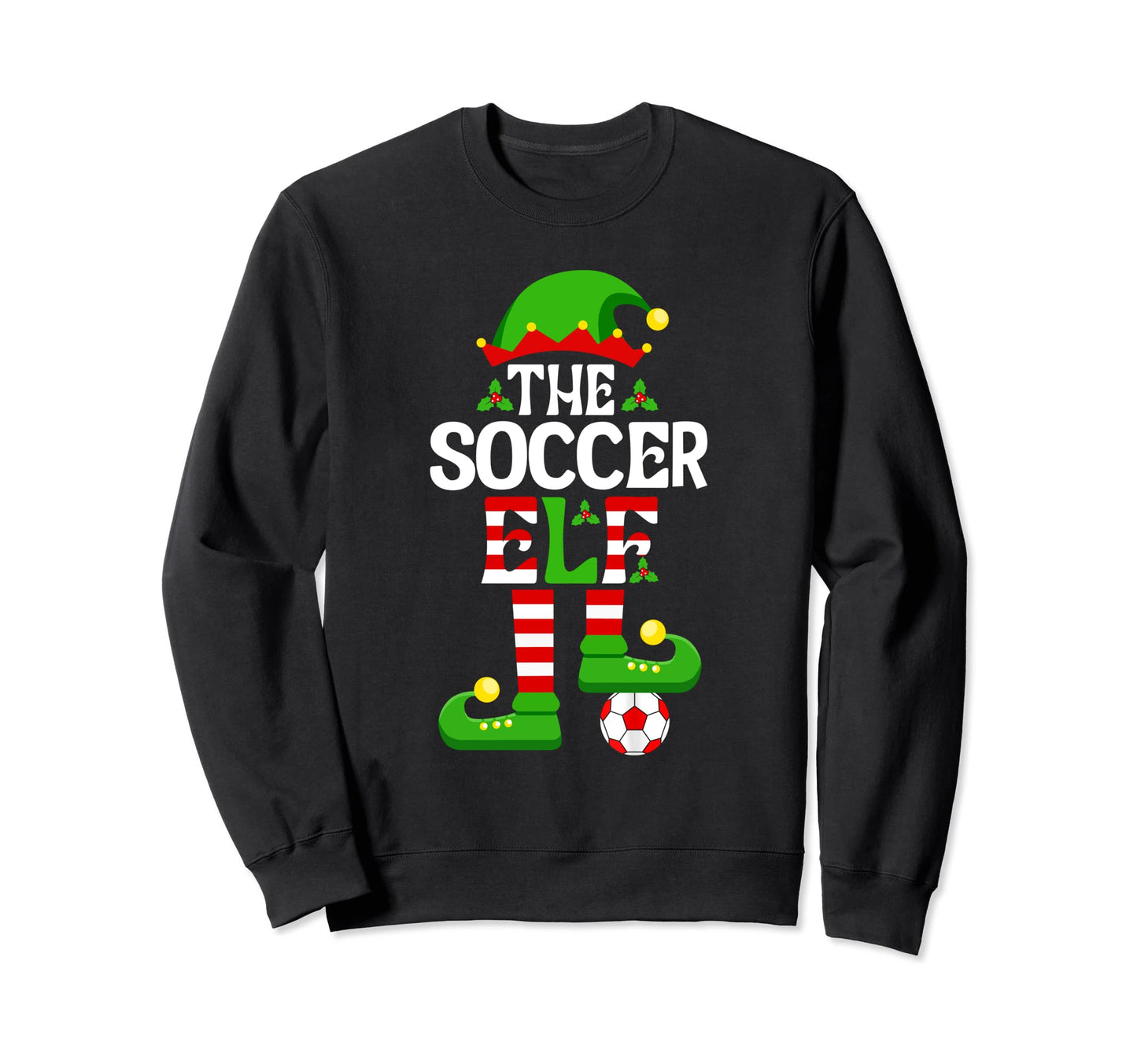 Soccer Elf Funny Family Matching Sweatshirt - Minimalist Print Unisex - T-Shirt, Sweatshirt, Hoodie