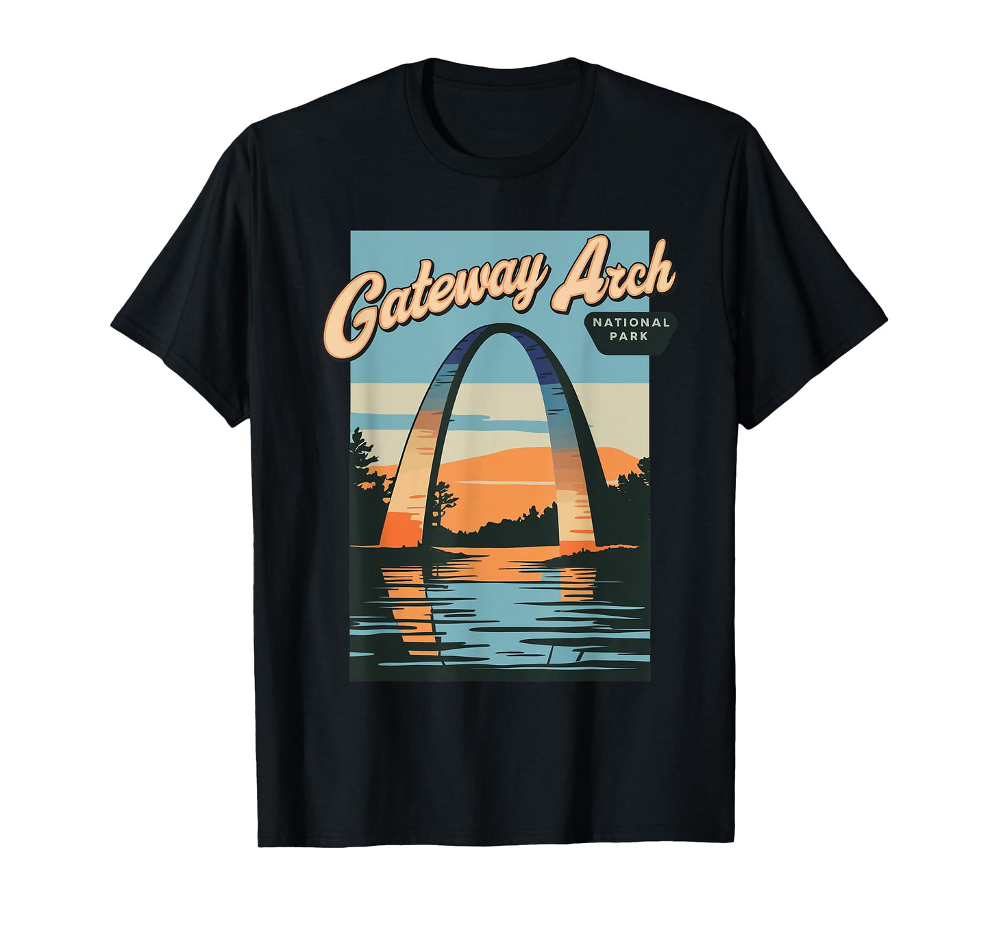 Gateway Arch National Park City St T-Shirt - Trendy Graphic for Adults - T-Shirt, Sweatshirt, Hoodie