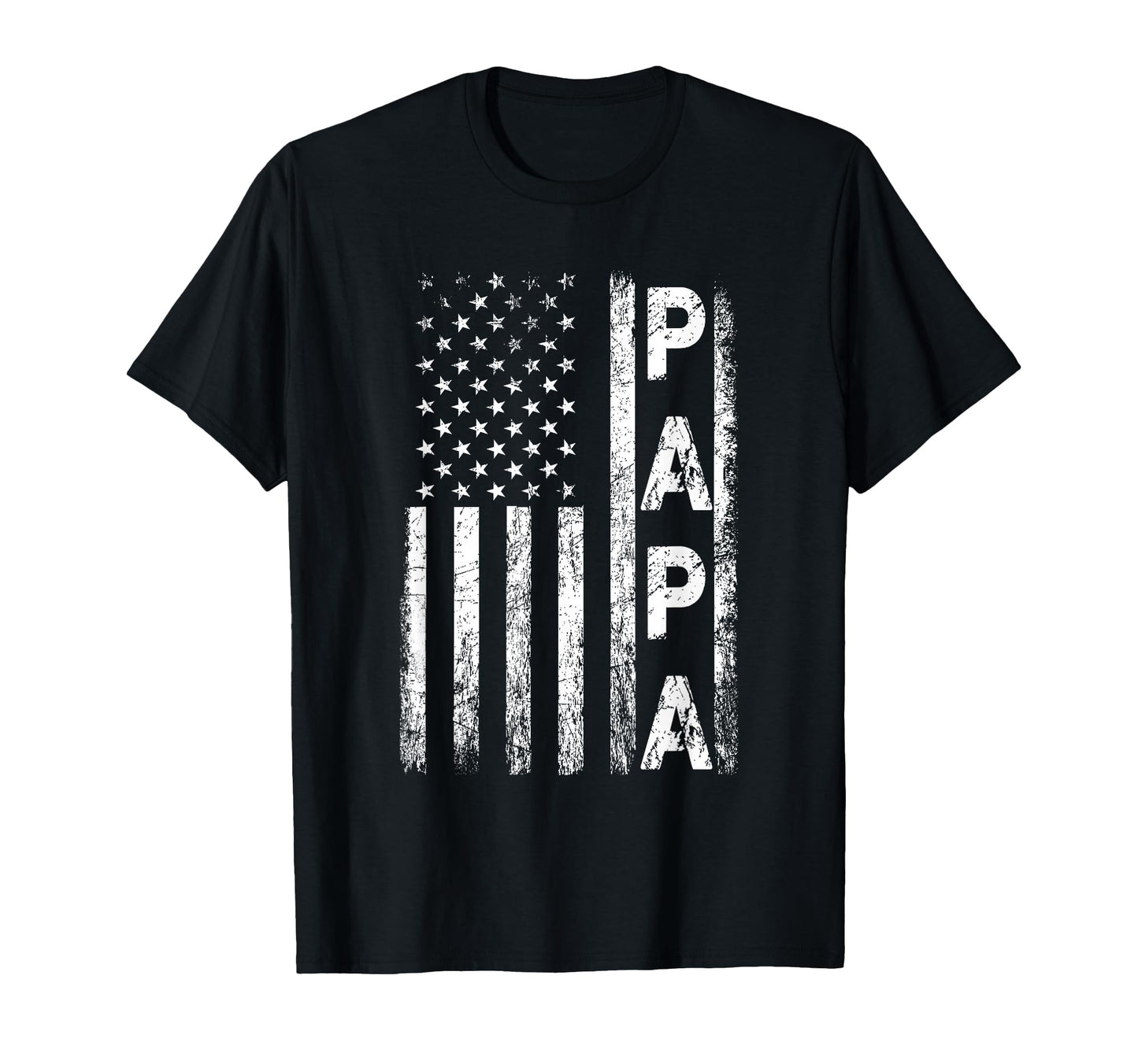 Papa American Flag Fathers Day 4Th T-Shirt - Trendy Graphic for Adults - T-Shirt, Sweatshirt, Hoodie