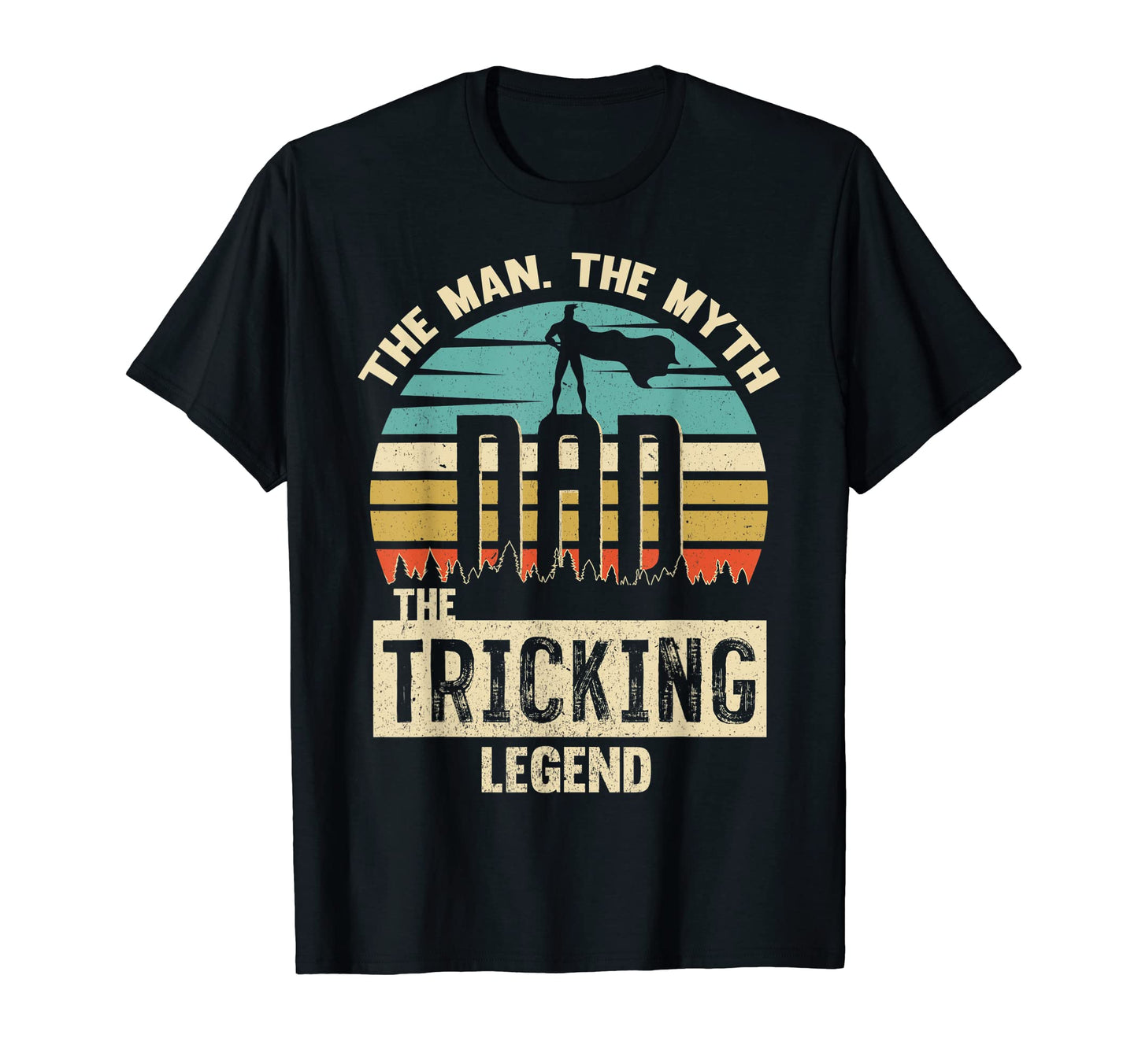 Myth Legend Dad Trampolining T-Shirt - Fun Novelty Design for Adults - T-Shirt, Sweatshirt, Hoodie
