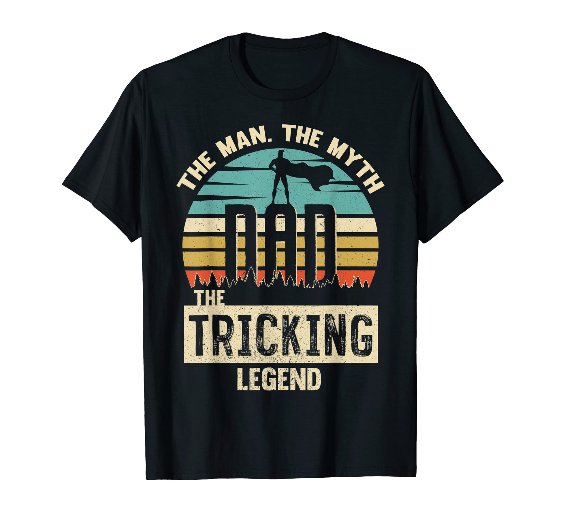Myth Legend Dad Trampolining T-Shirt - Fun Novelty Design for Adults - T-Shirt, Sweatshirt, Hoodie