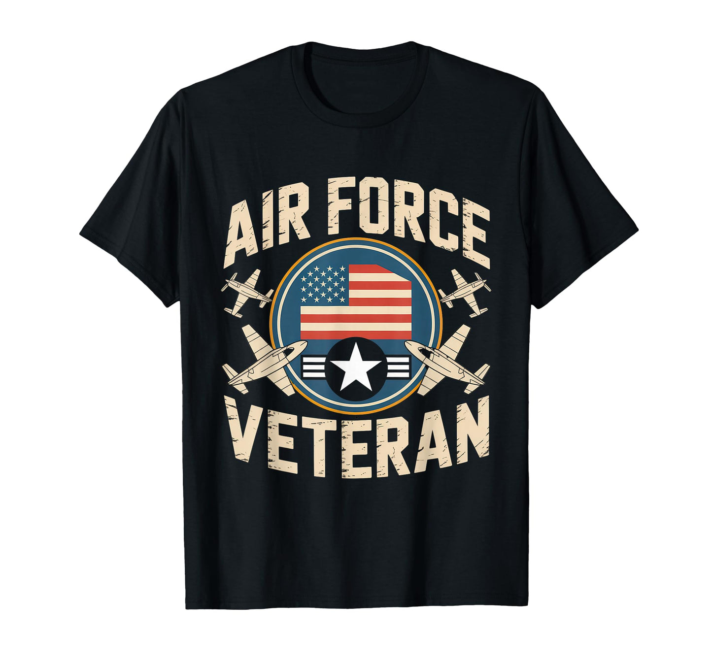 Air Force Veteran Us American Flag Dad T-Shirt - Aesthetic Graphic Unisex - T-Shirt, Sweatshirt, Hoodie
