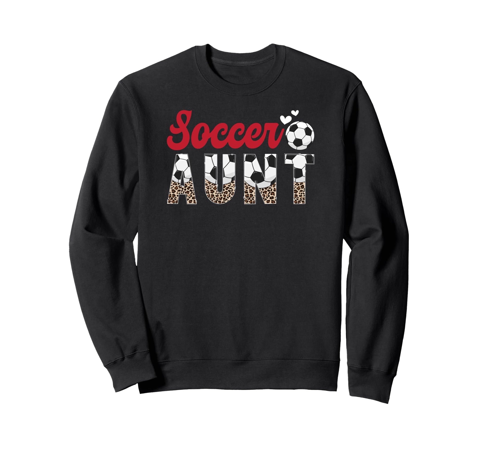 Soccer Aunt Soccer Player Auntie Sweatshirt - Graphic Print Men Women - T-Shirt, Sweatshirt, Hoodie
